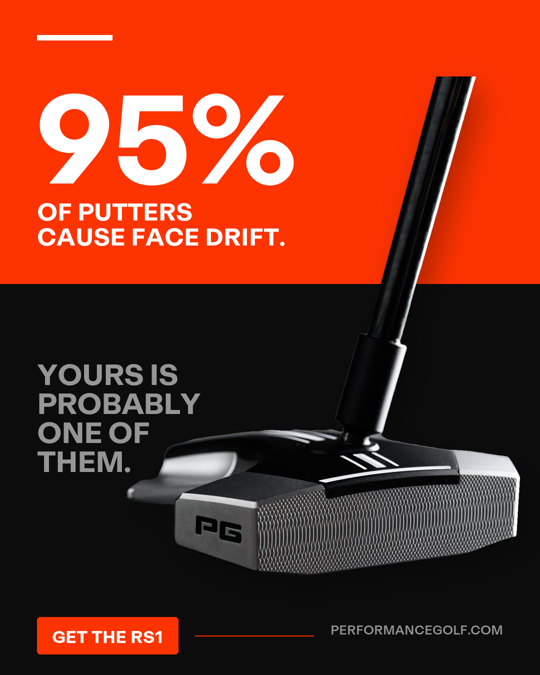 Performance Golf Facebook ad