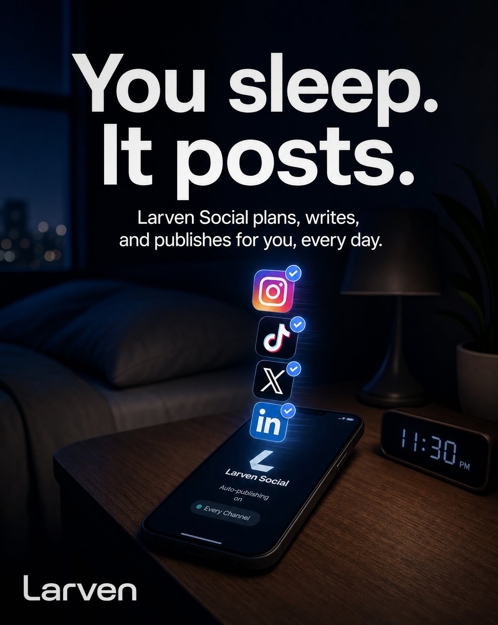 Larven AI Facebook ad