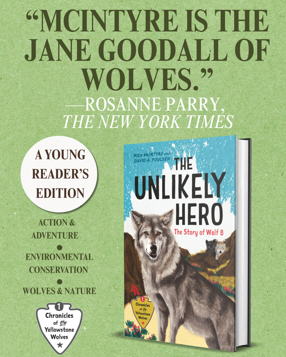 Greystone Books Facebook ad: An action-packed tale that will inspire readers to see…