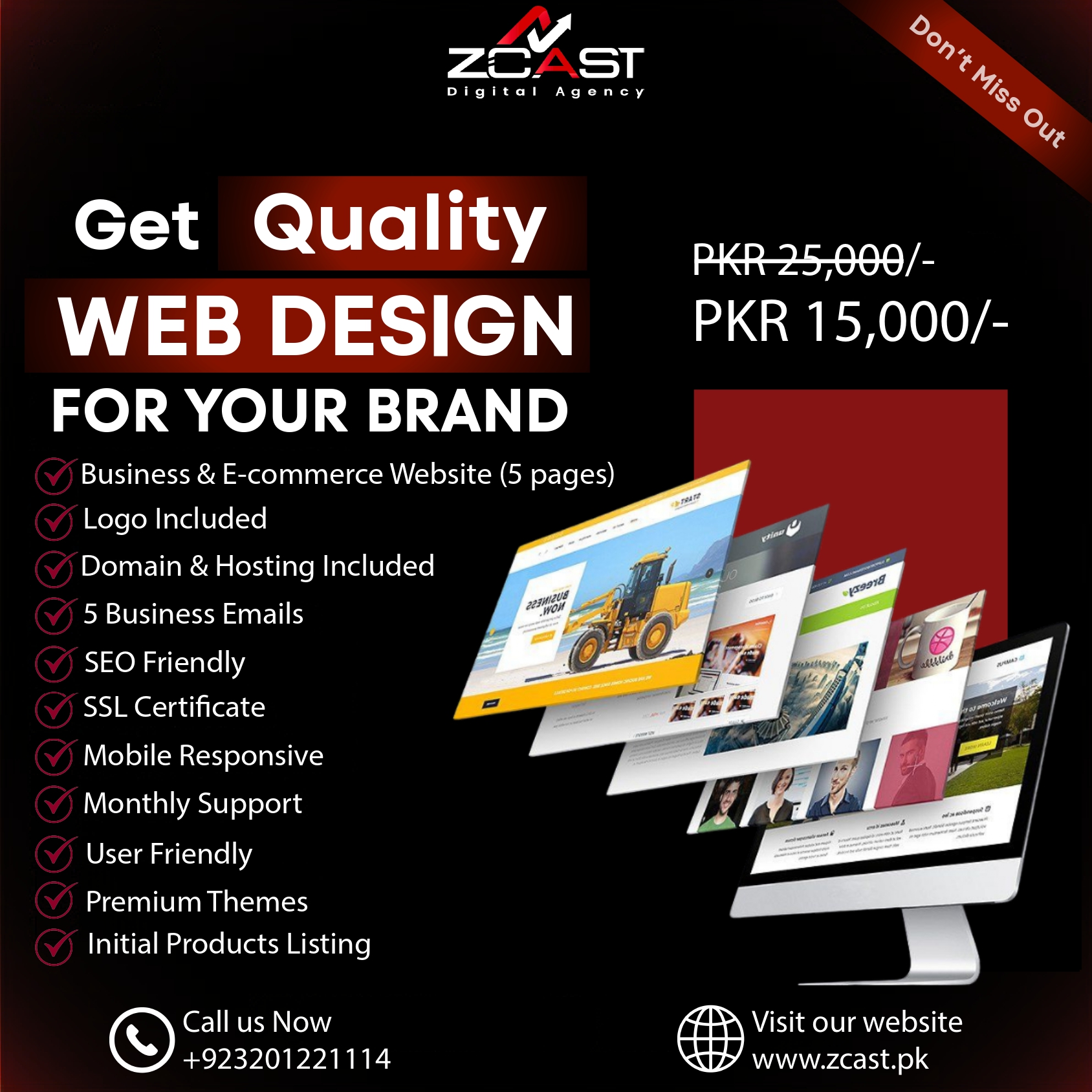 Zcast Facebook ad: Chat with us