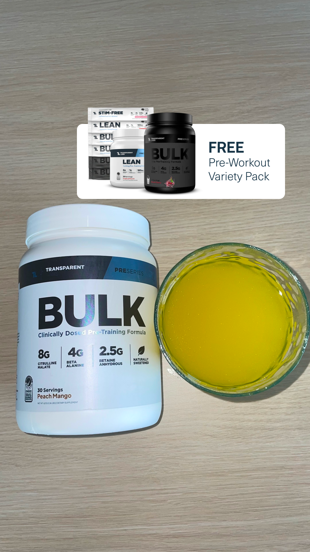 Transparent Labs Facebook ad