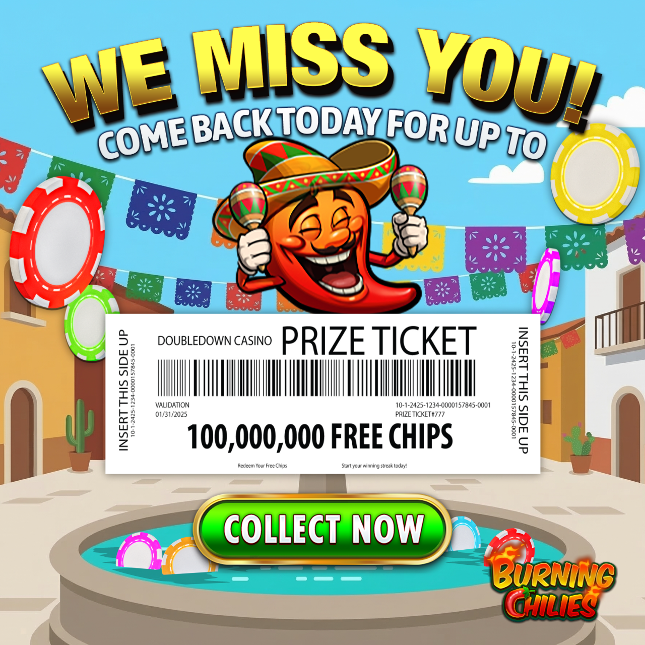 DoubleDown Casino - Free Slots Facebook ad