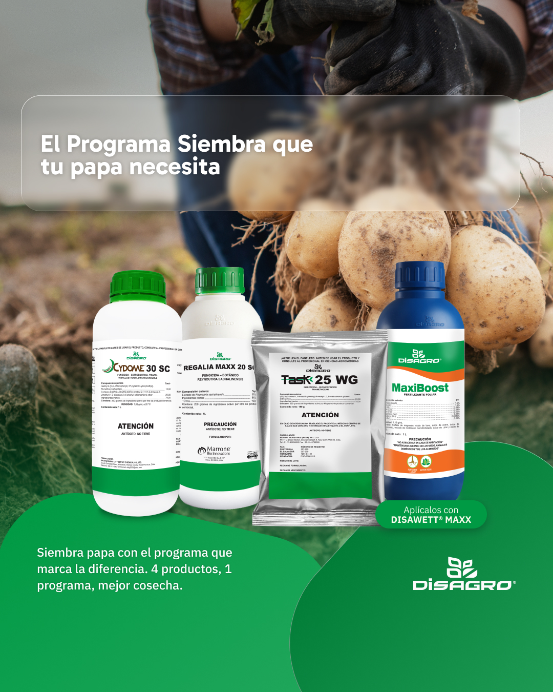 DISAGRO Facebook ad: ¡Dale a tu papa el mejor arranque!