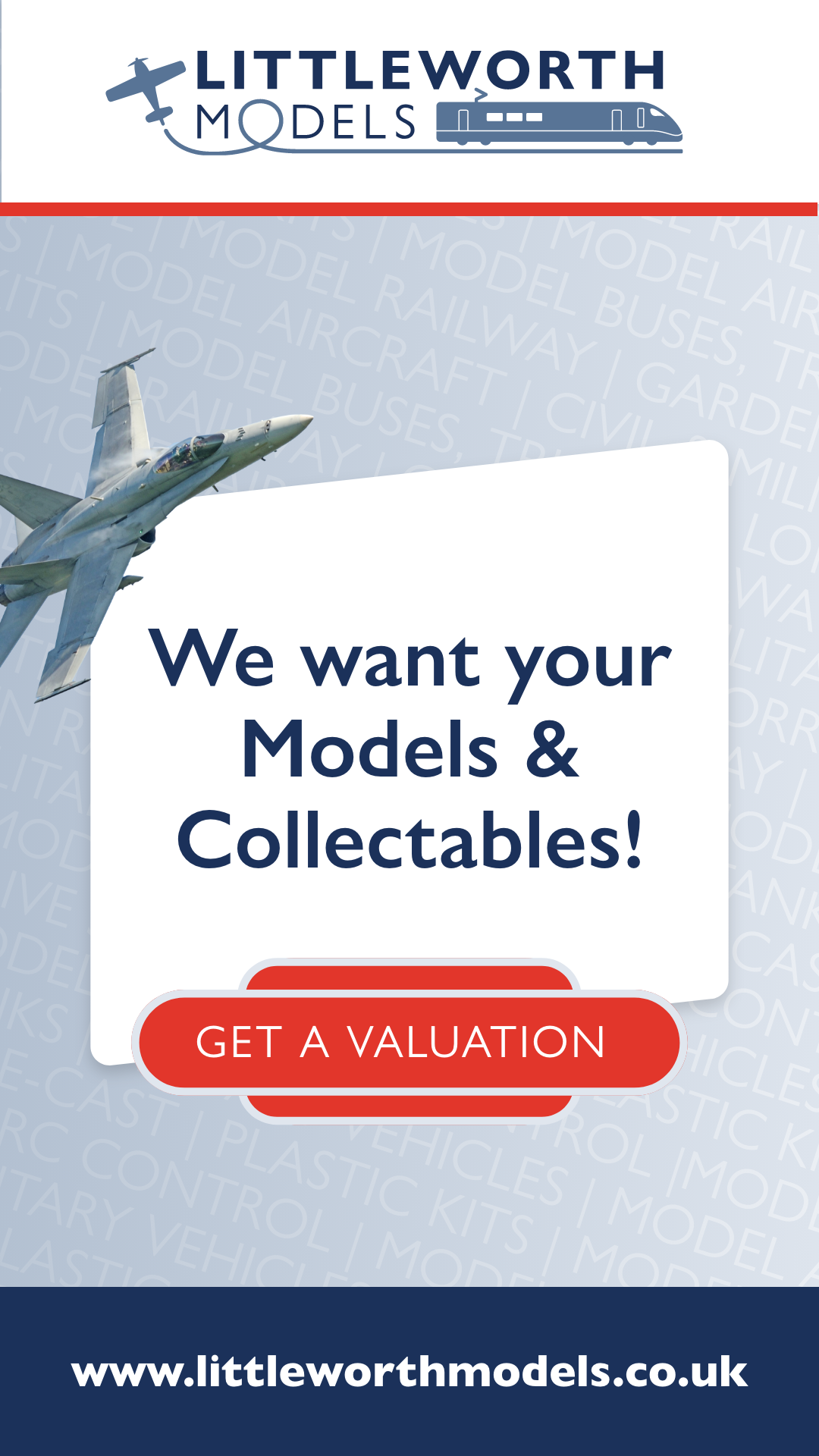Littleworth Models Facebook ad: Nationwide Collection Service