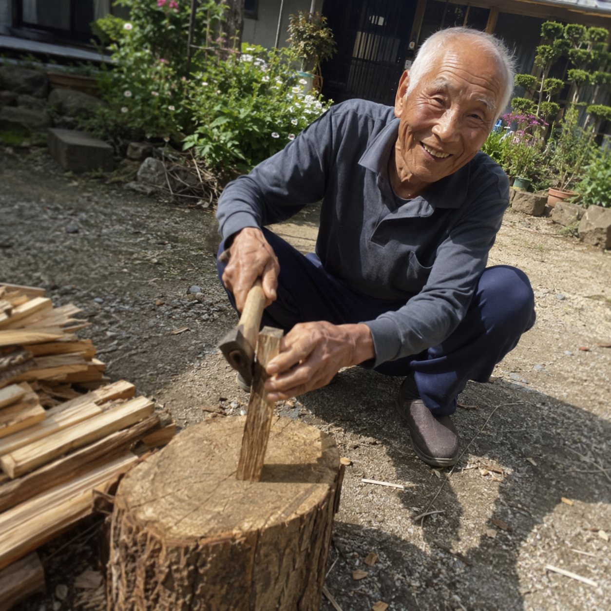 Gary Plouffe Facebook ad: My father-in-law is 92 and still splits kindling in the…