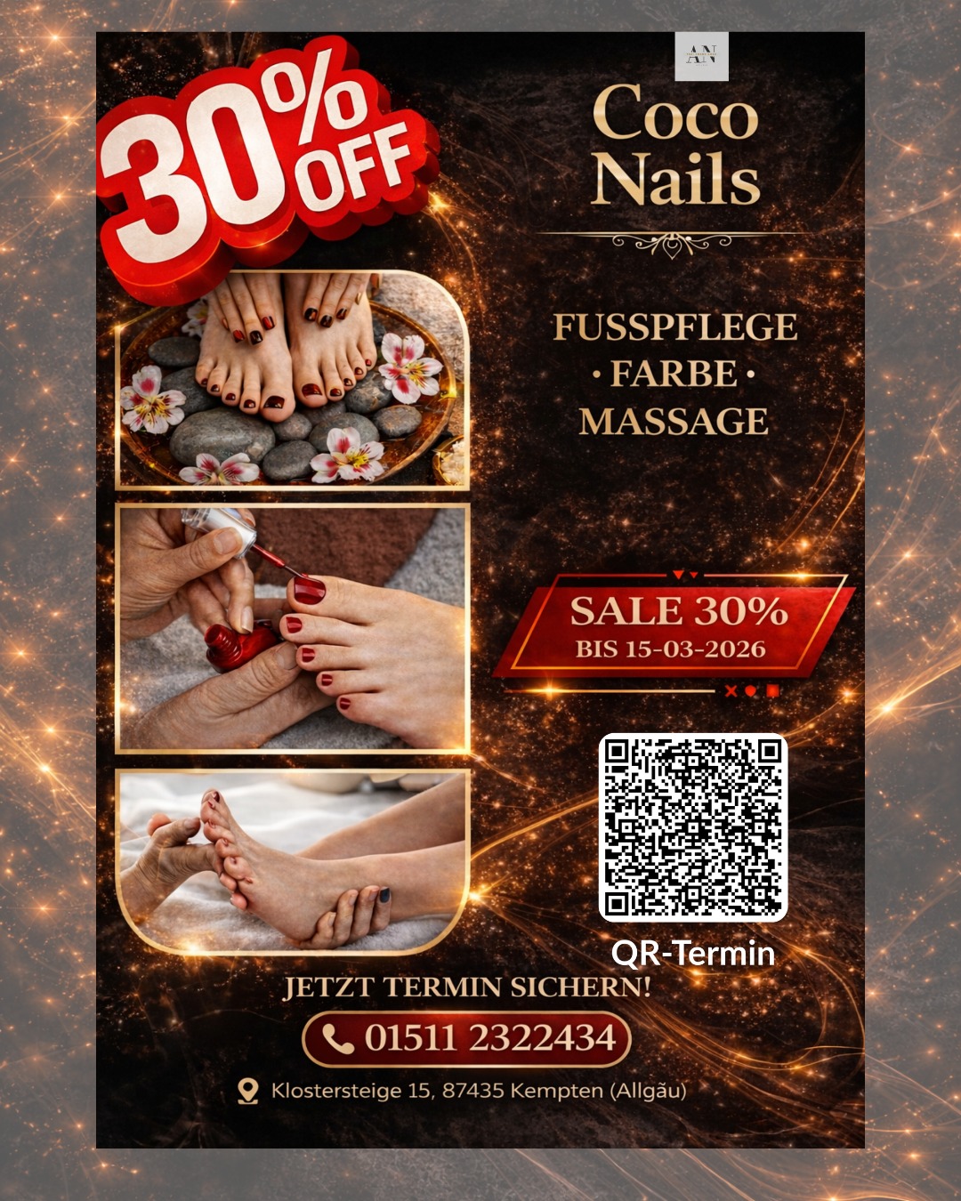 Coco nails & beauty Kempten Facebook ad: COCO NAILS GLOW UP, NICHT VERPASSEN!