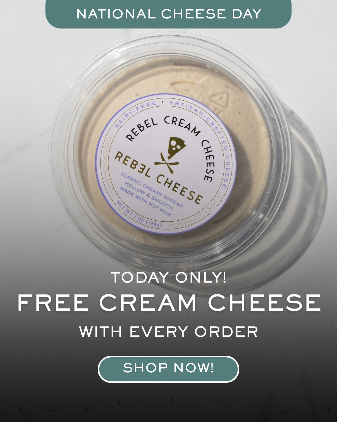 Rebel Cheese Facebook ad
