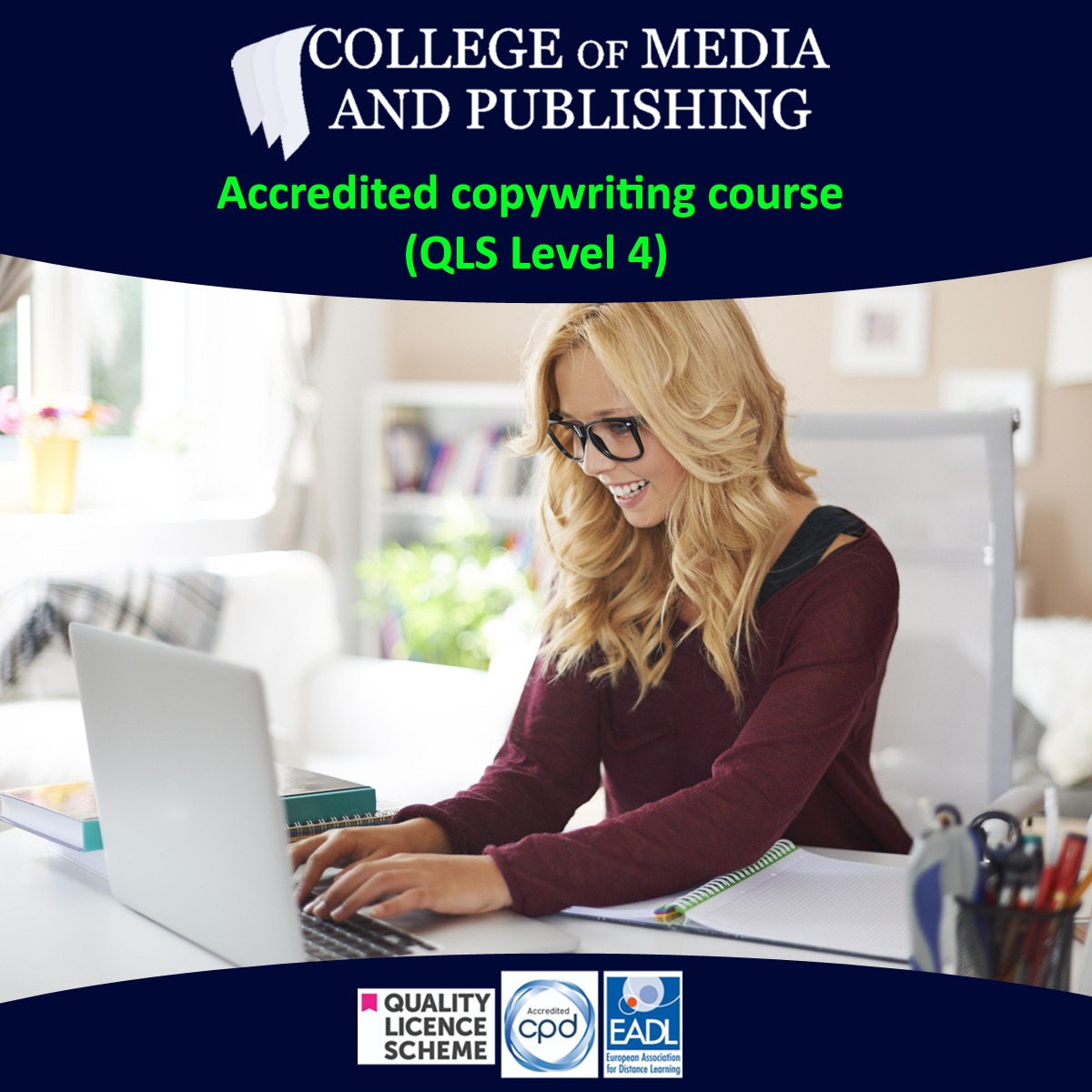 College of Media and Publishing Facebook ad