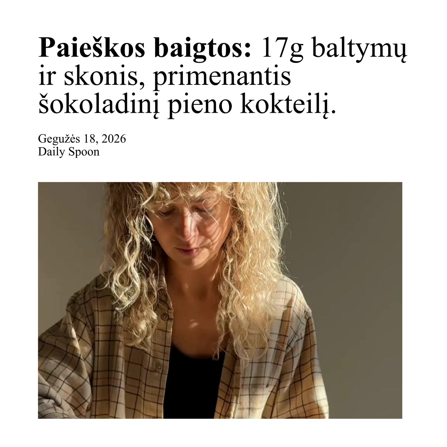 Daily Spoon Facebook ad: IŠBANDŽIUSIŲ FAVORITAS