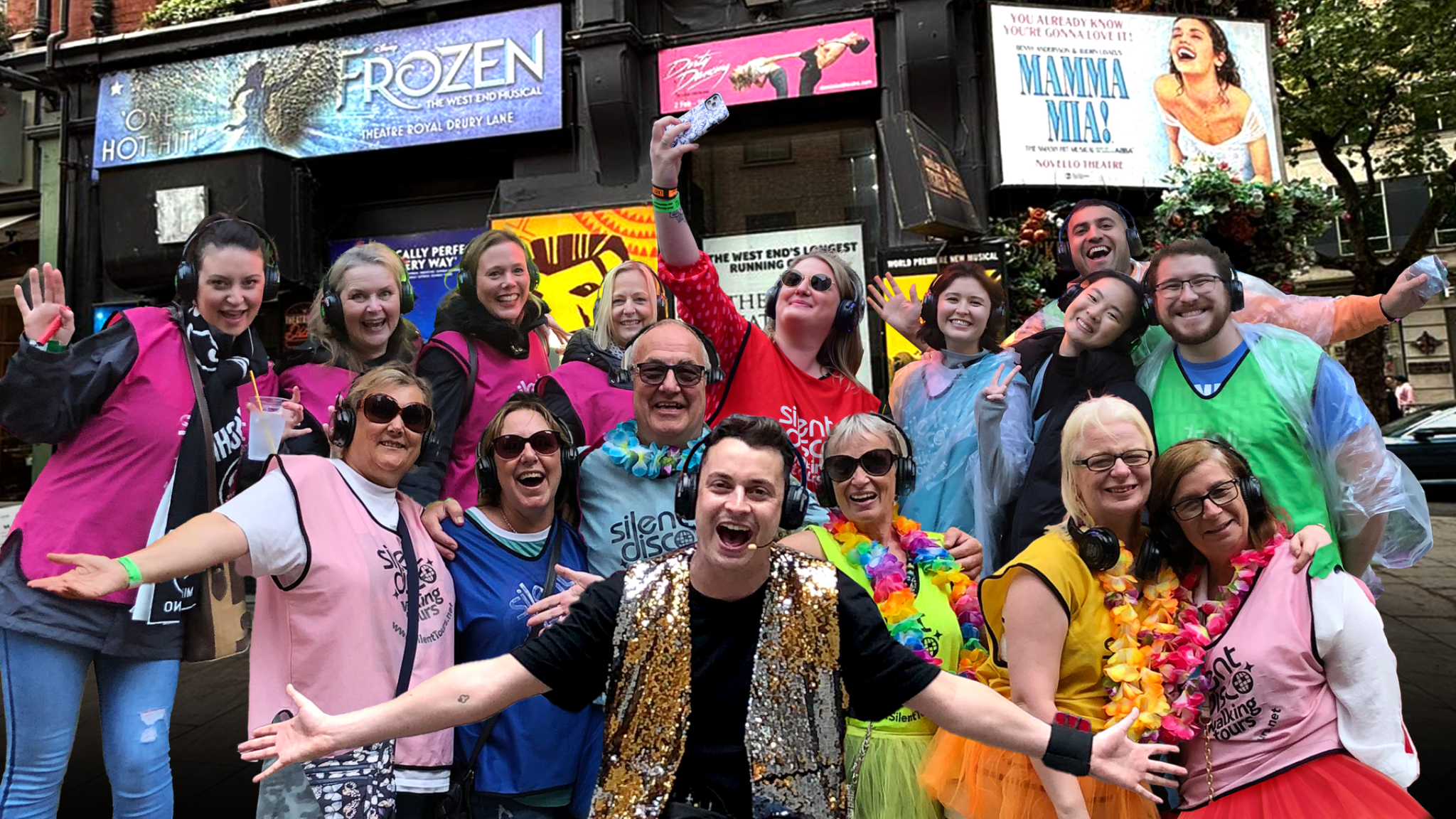 Silent Disco Walking Tours Facebook ad from Feb 3, 2026