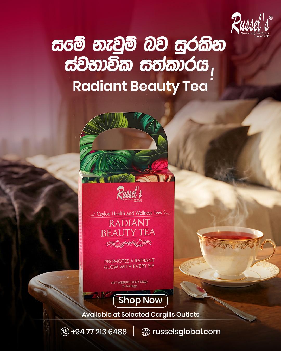 Russel's Wellness Facebook ad: Your Daily Ritual of Wellness