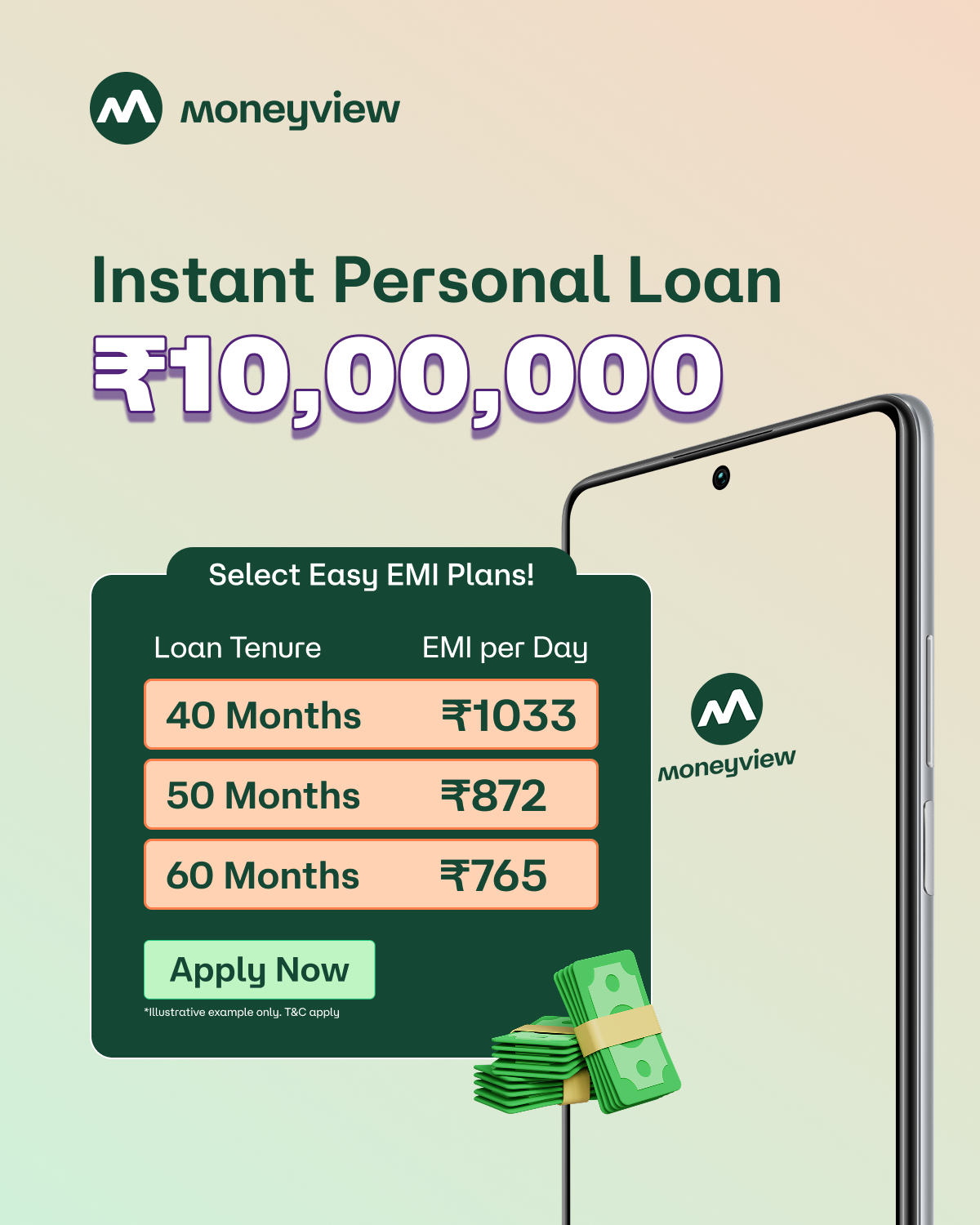 moneyview.in Facebook ad