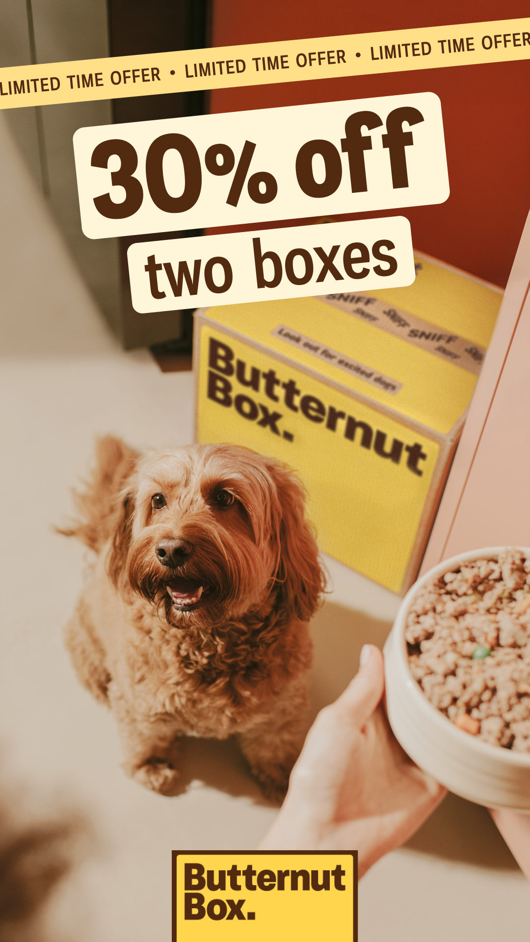 Butternut Box Facebook ad