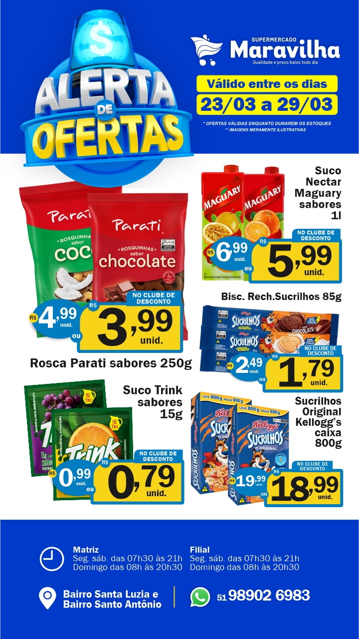 Super Maravilha Facebook ad from Mar 23, 2026