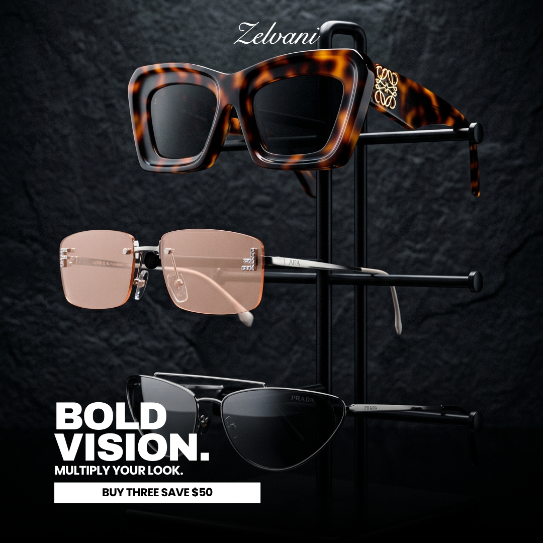 Zelvani Facebook ad: Designer Eyewear, Up To 70% Off