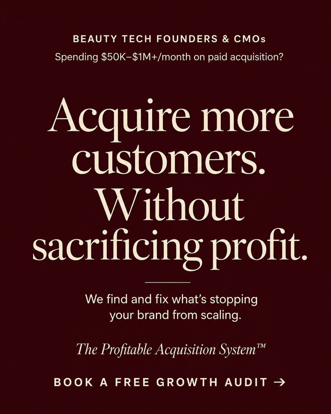 Rozee Digital Facebook ad: Scale Your Beauty Tech Brand Profitably