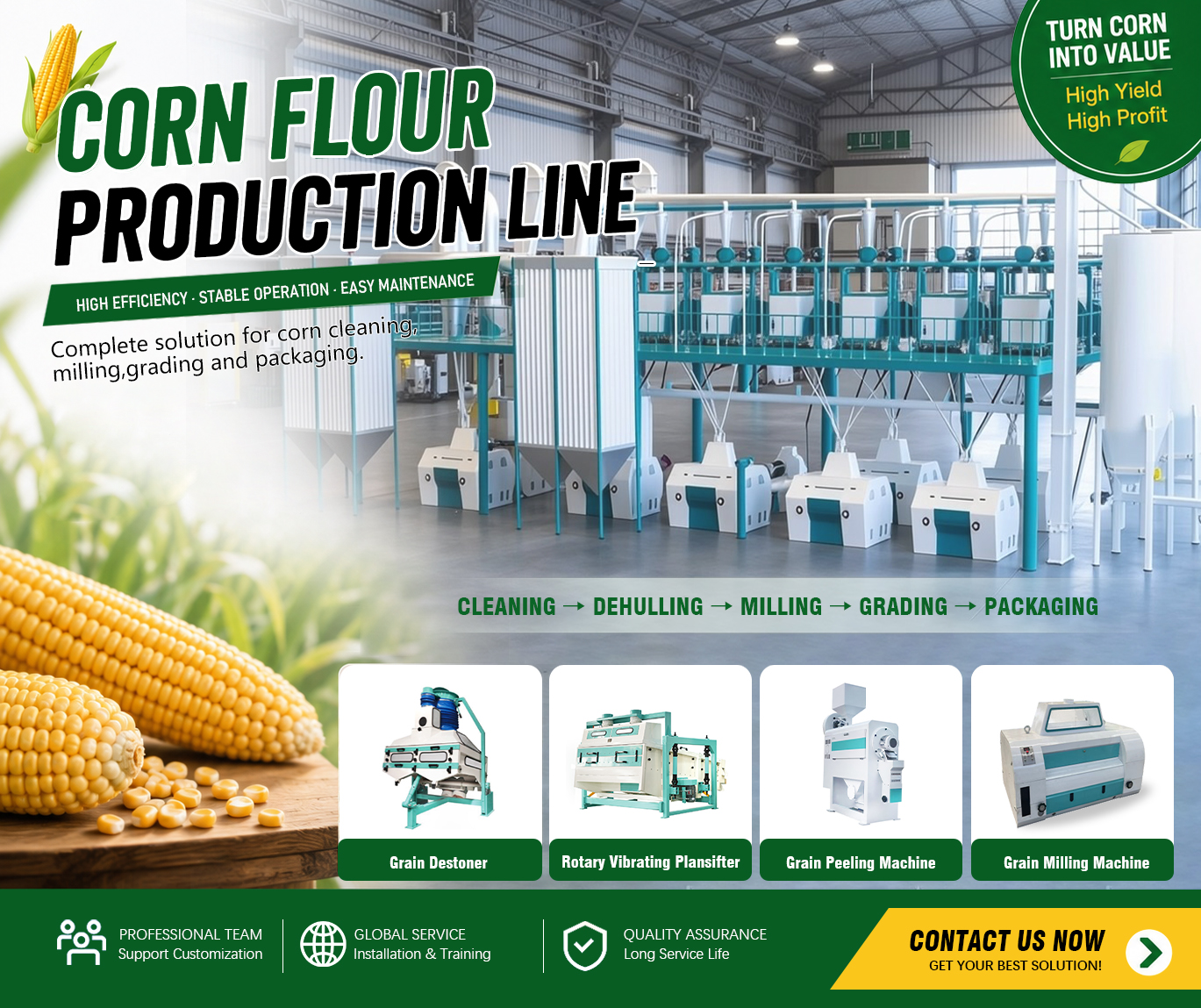 Henan Aohua Intelligent Machinery Equipment Co., Ltd. Facebook ad: Complete Maize Milling Plant Solutions