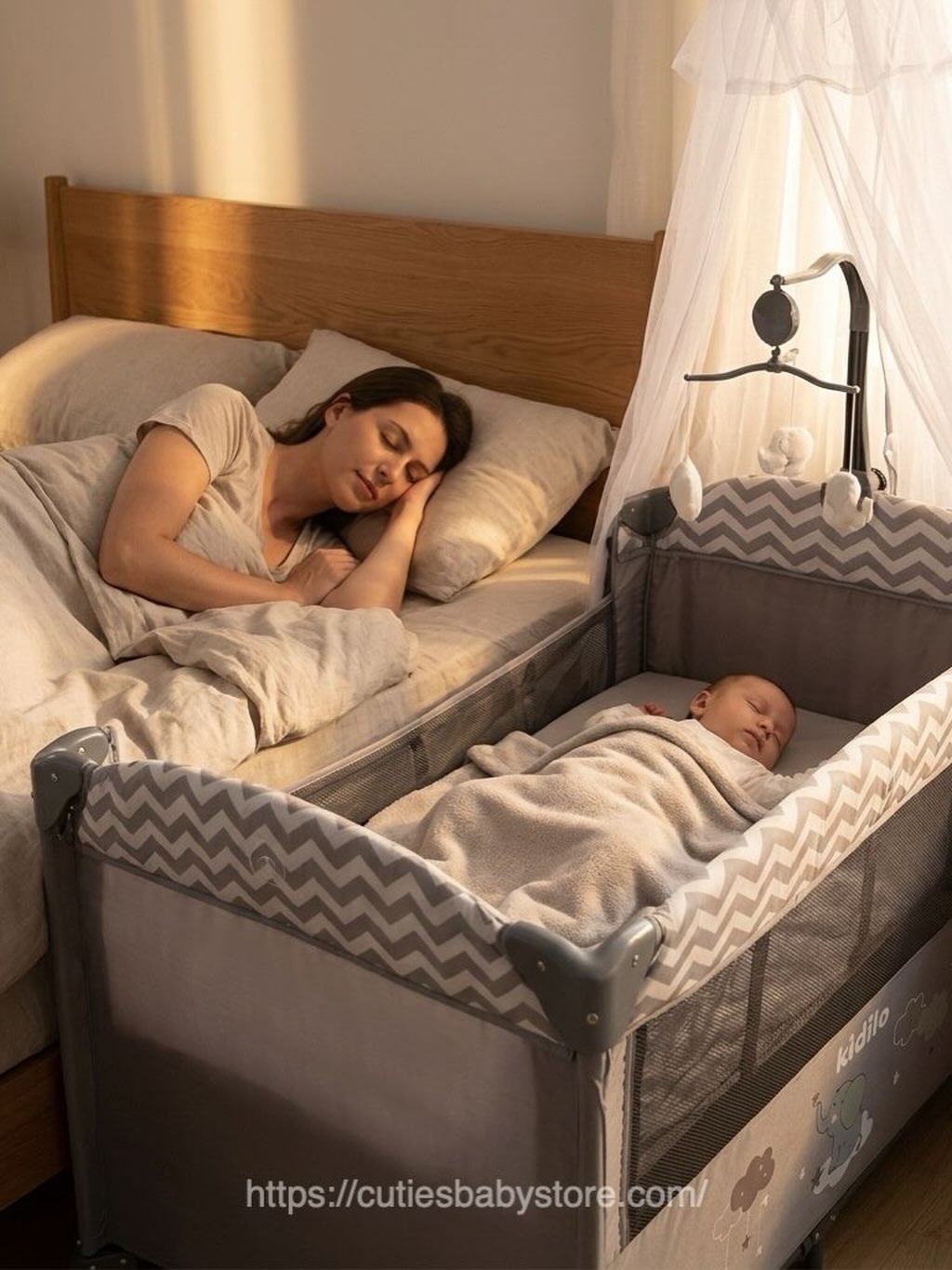 Cuties baby store Facebook ad: من اللهاية للعرباية