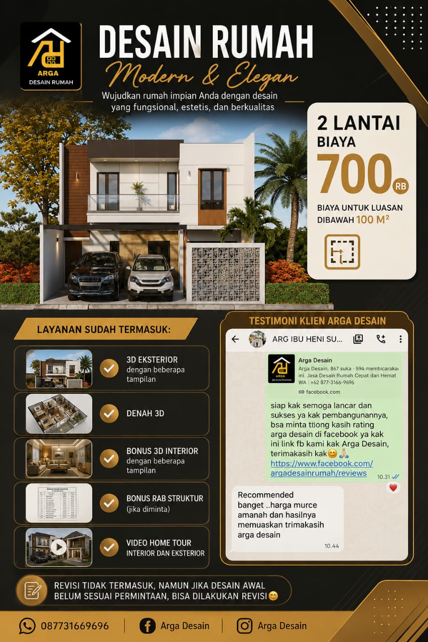 Arga Desain Facebook ad: Chat via WA