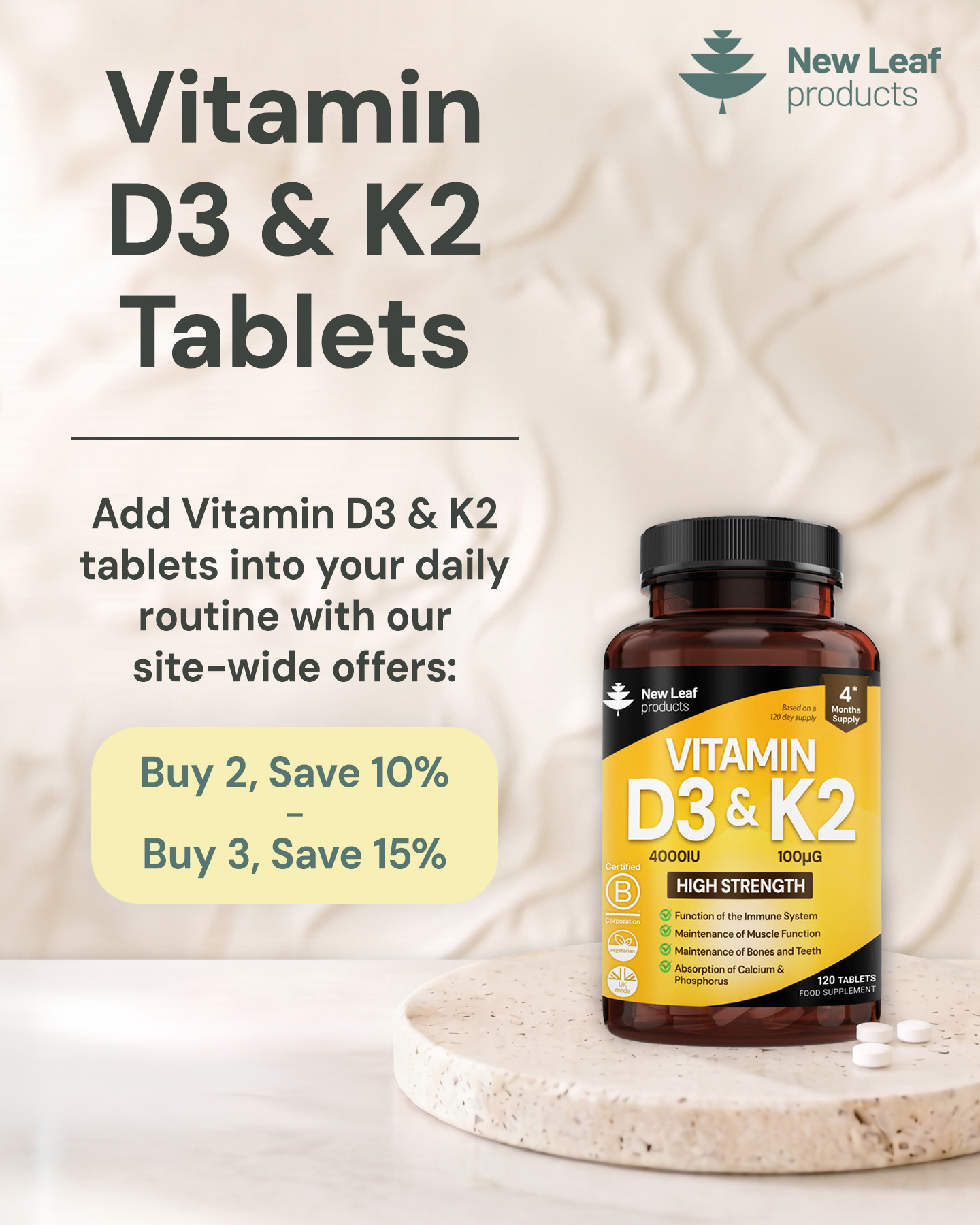 New-Leaf-Products.com Facebook ad