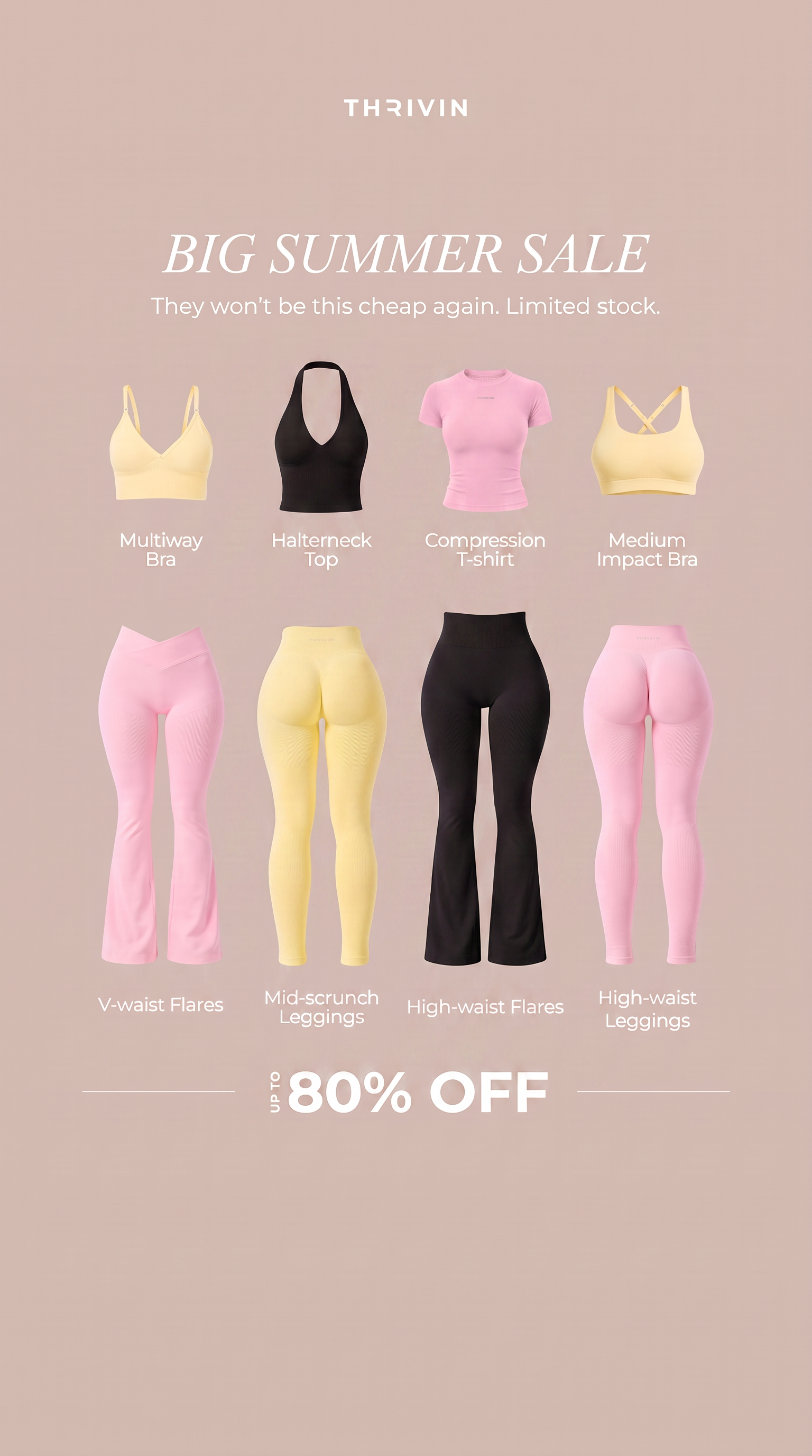 Thrivin Activewear Facebook ad