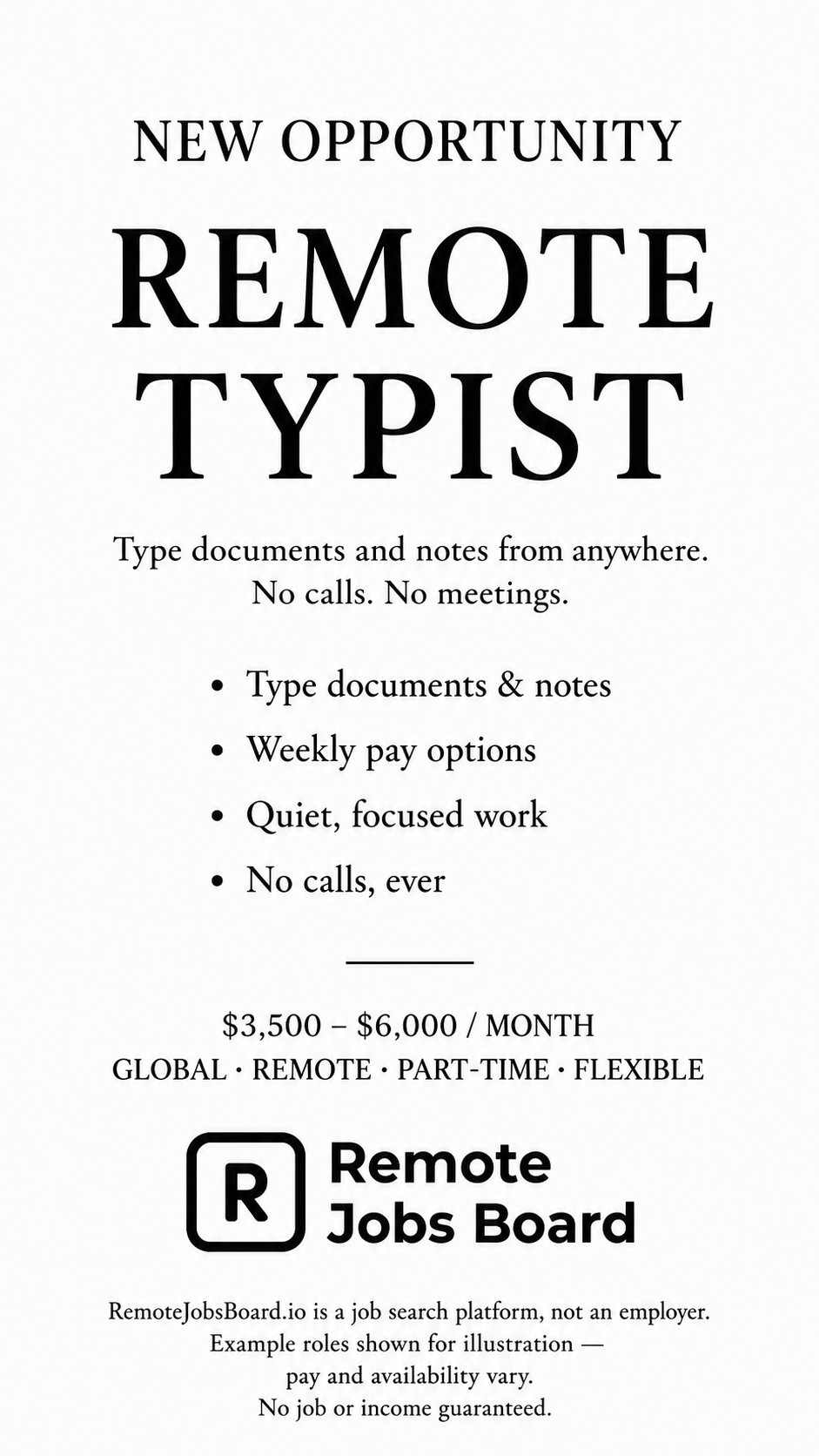 Remote Jobs Board - Work From Anywhere Facebook ad