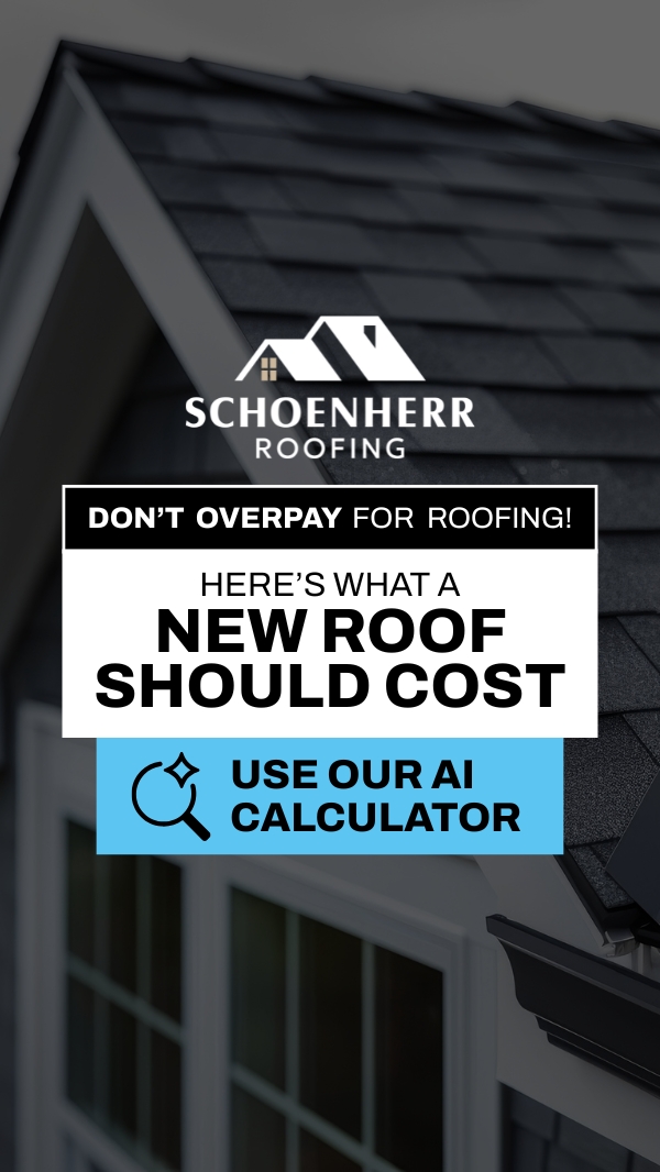 Schoenherr Roofing Facebook ad: What Should a New Roof Cost?