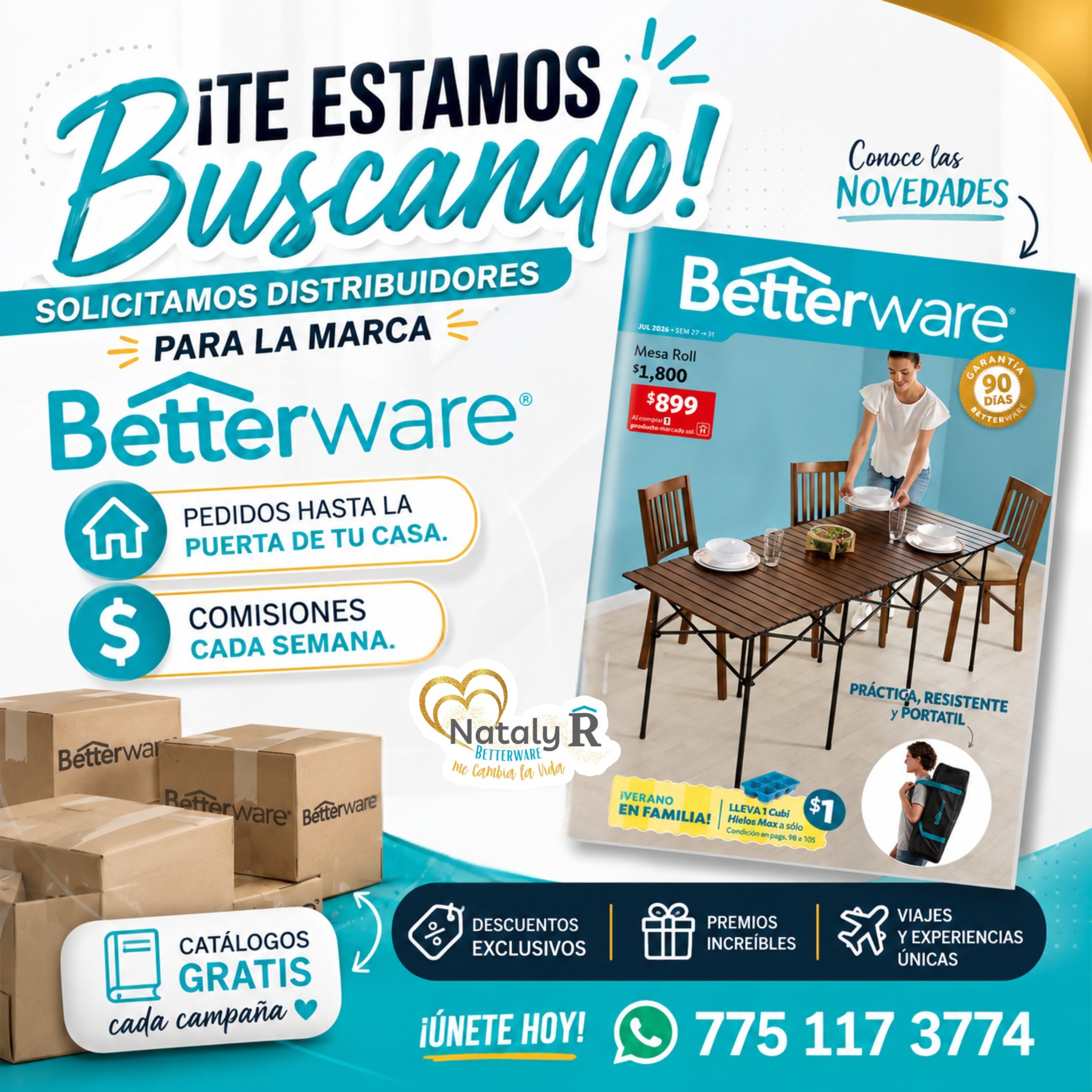 Better Nataly Ramírez Facebook ad: Estamos buscando personas con ganas de salir adelante