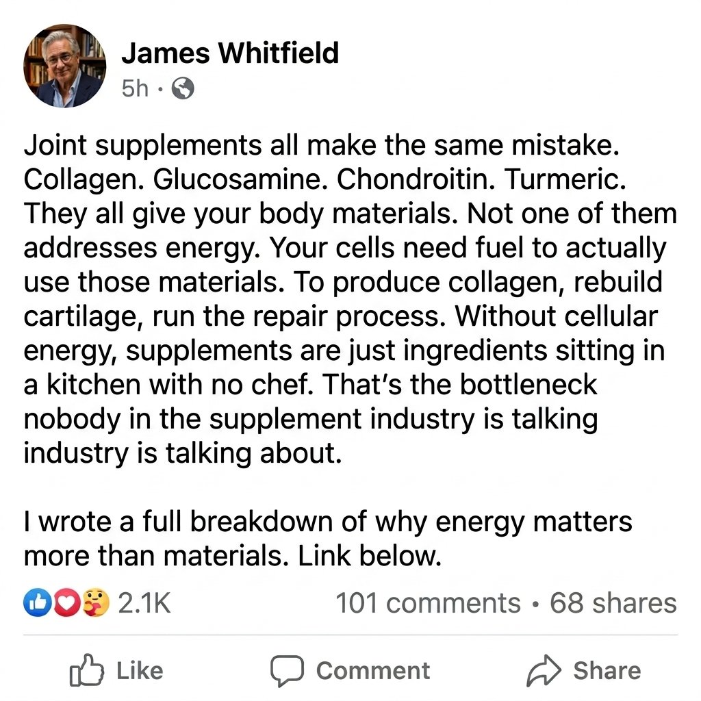 Dr. James Whitfield Facebook ad