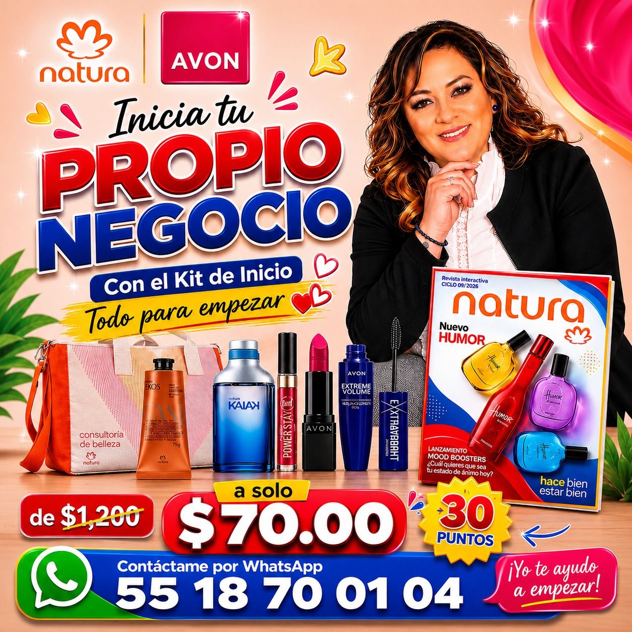 Mónica Visnú Network Marketing Facebook ad: ¡Es momento de iniciar tu propio negocio!