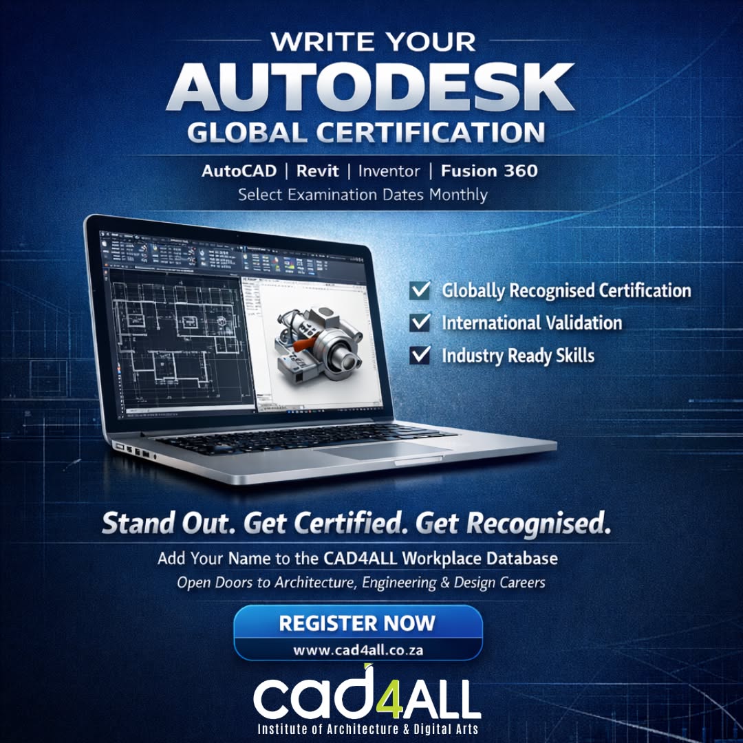 Cad4all Institute of Architecture & Digital Arts Facebook ad: Gain an internationally recognised Autodesk certification…