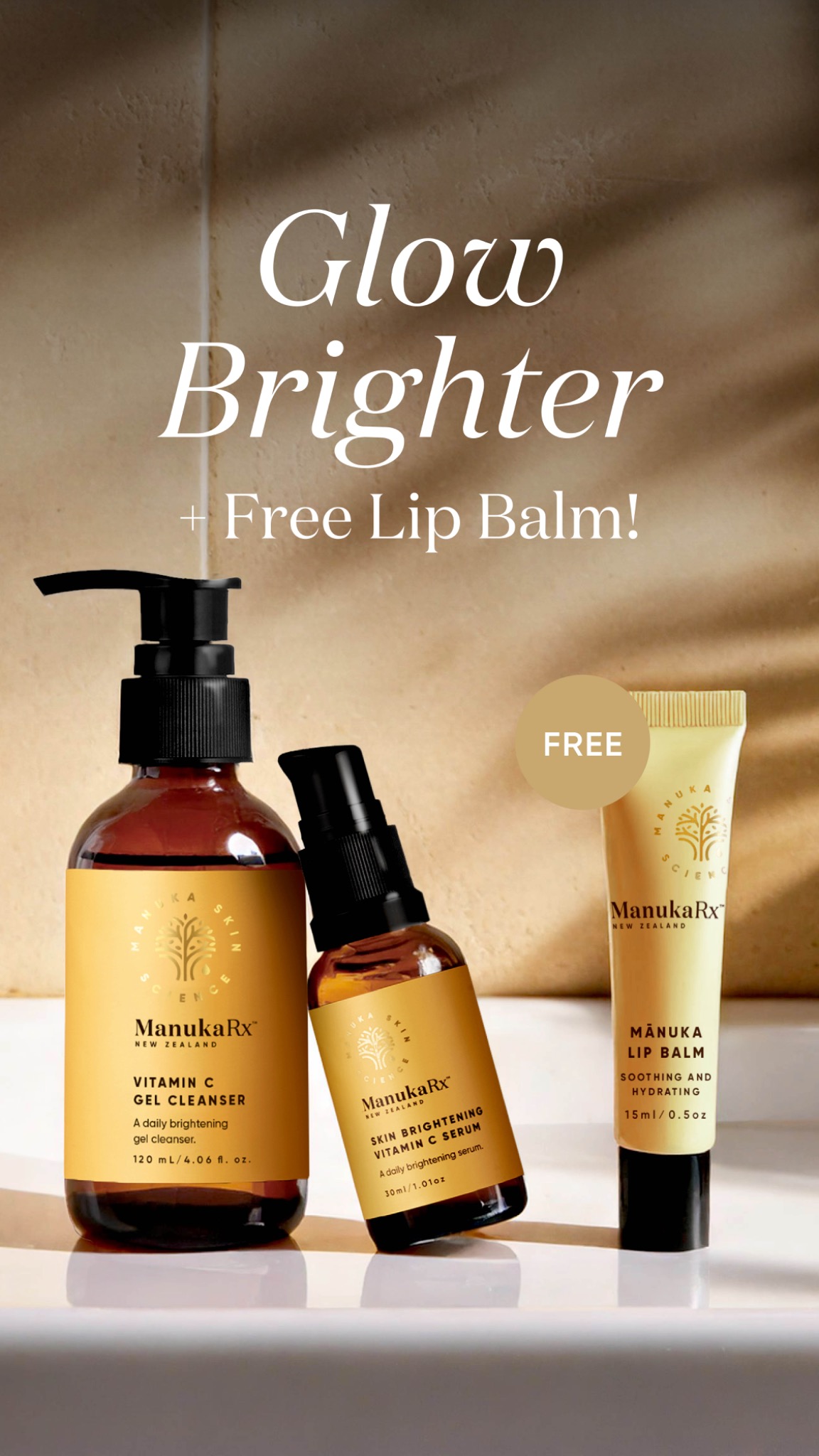 ManukaRx Natural Skincare Facebook ad