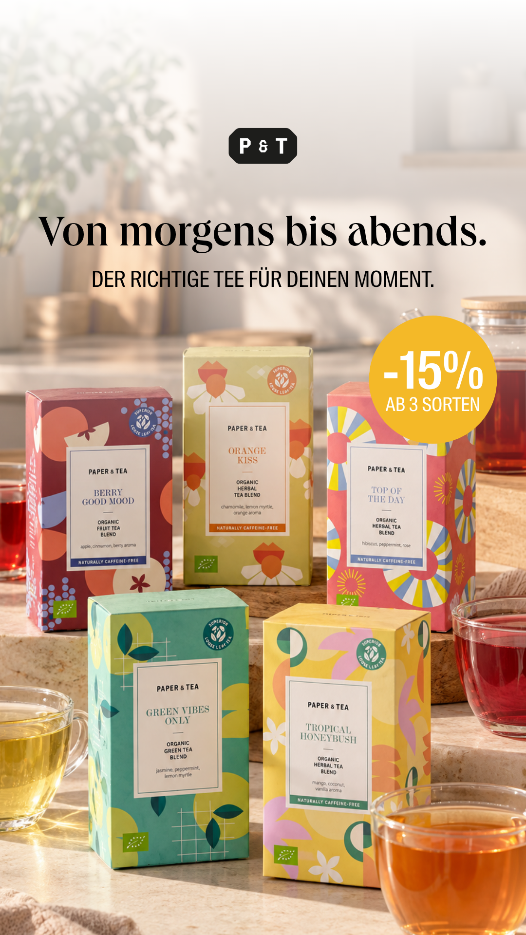 PAPER & TEA Facebook ad