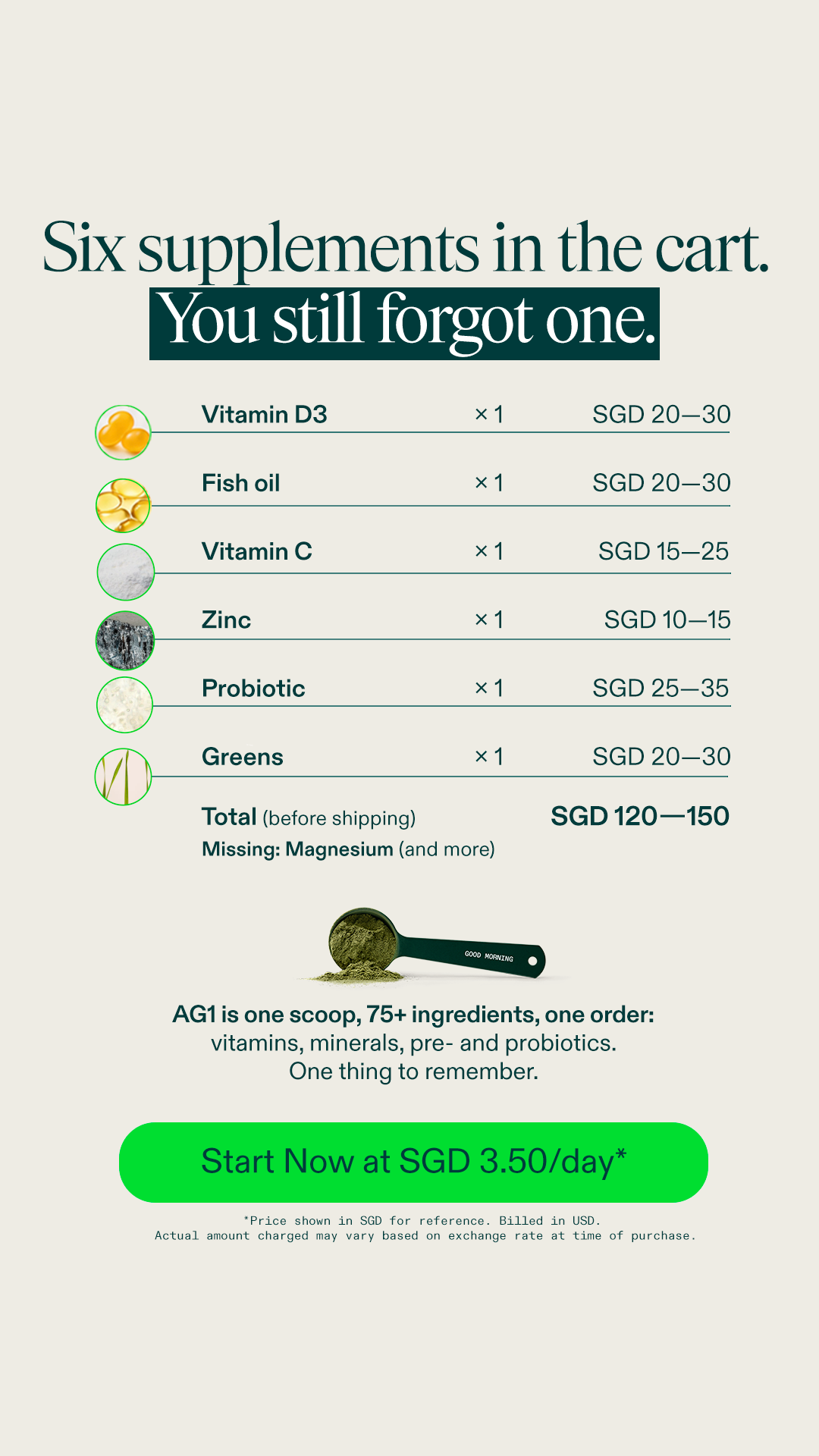 AG1 by Athletic Greens Facebook ad