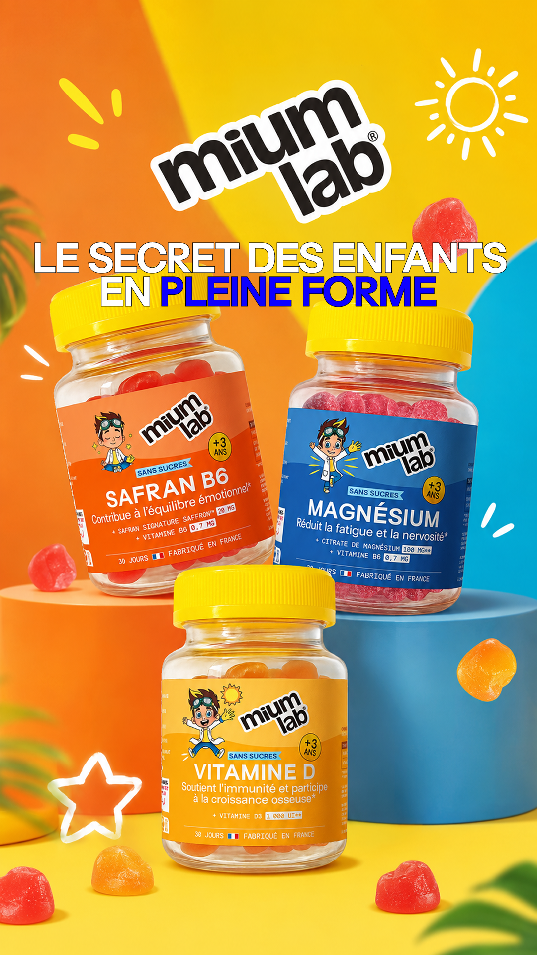 Mium Lab Facebook ad: Délicieux Gummies Enfant