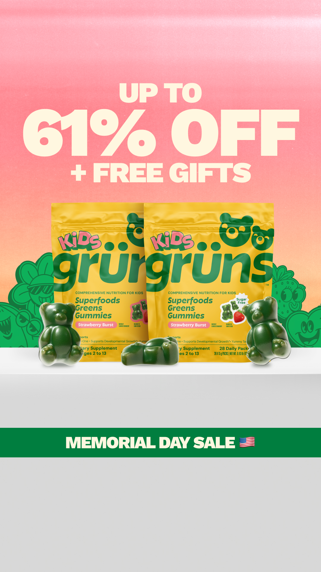 Grüns Kids Facebook ad