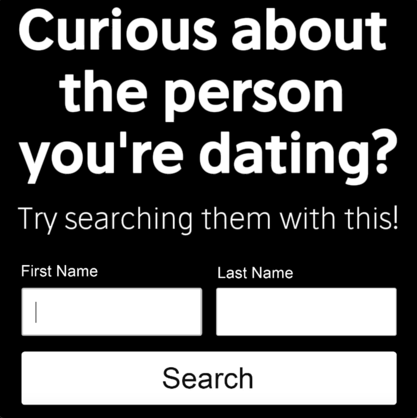 PeopleLooker Facebook ad
