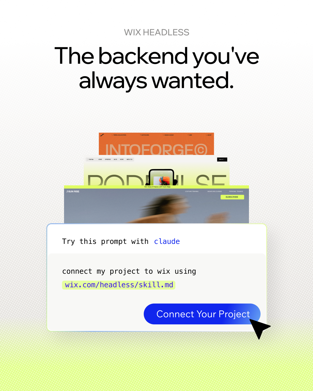 Wix Facebook ad