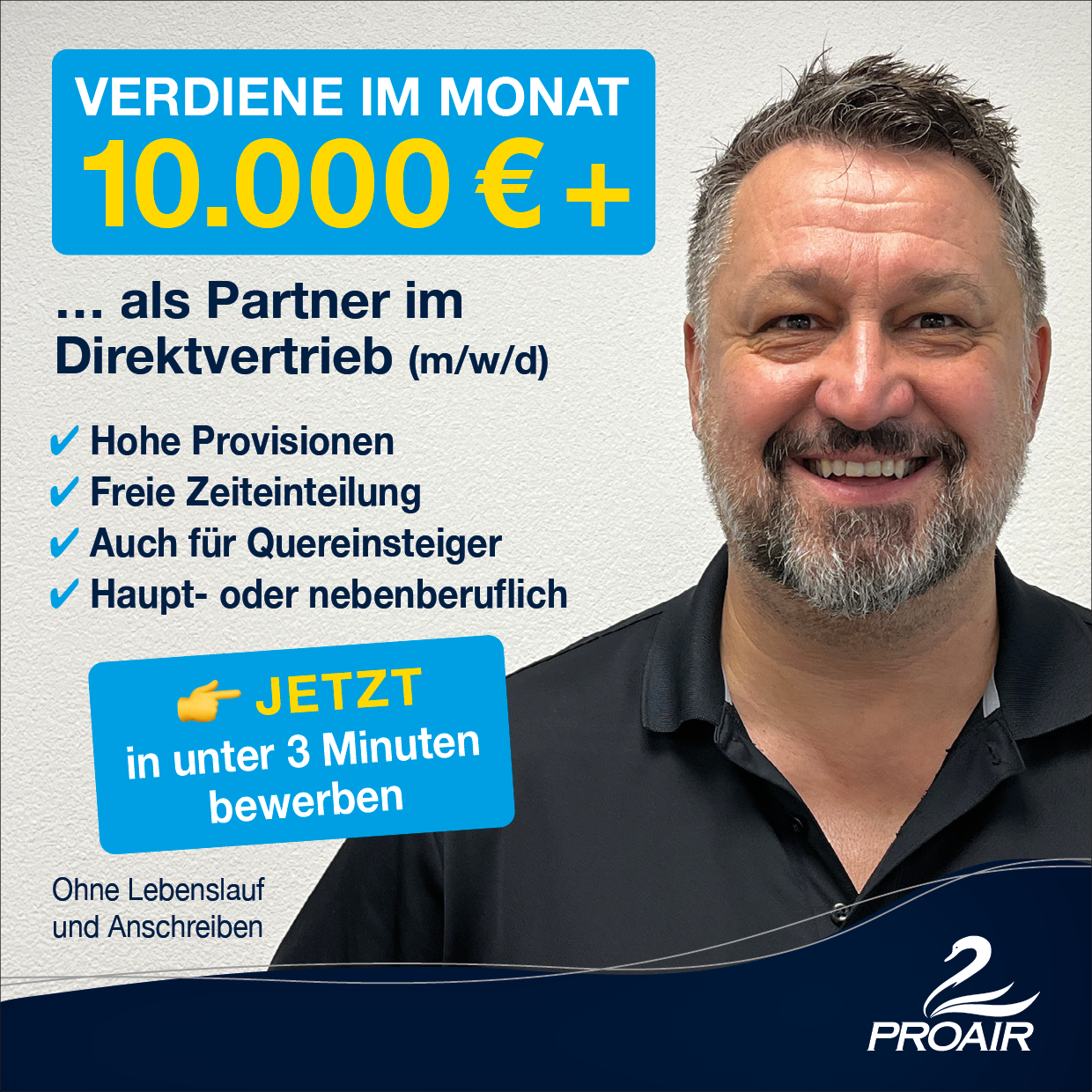 DELPHIN Facebook ad: In unter 3 Minuten bewerben