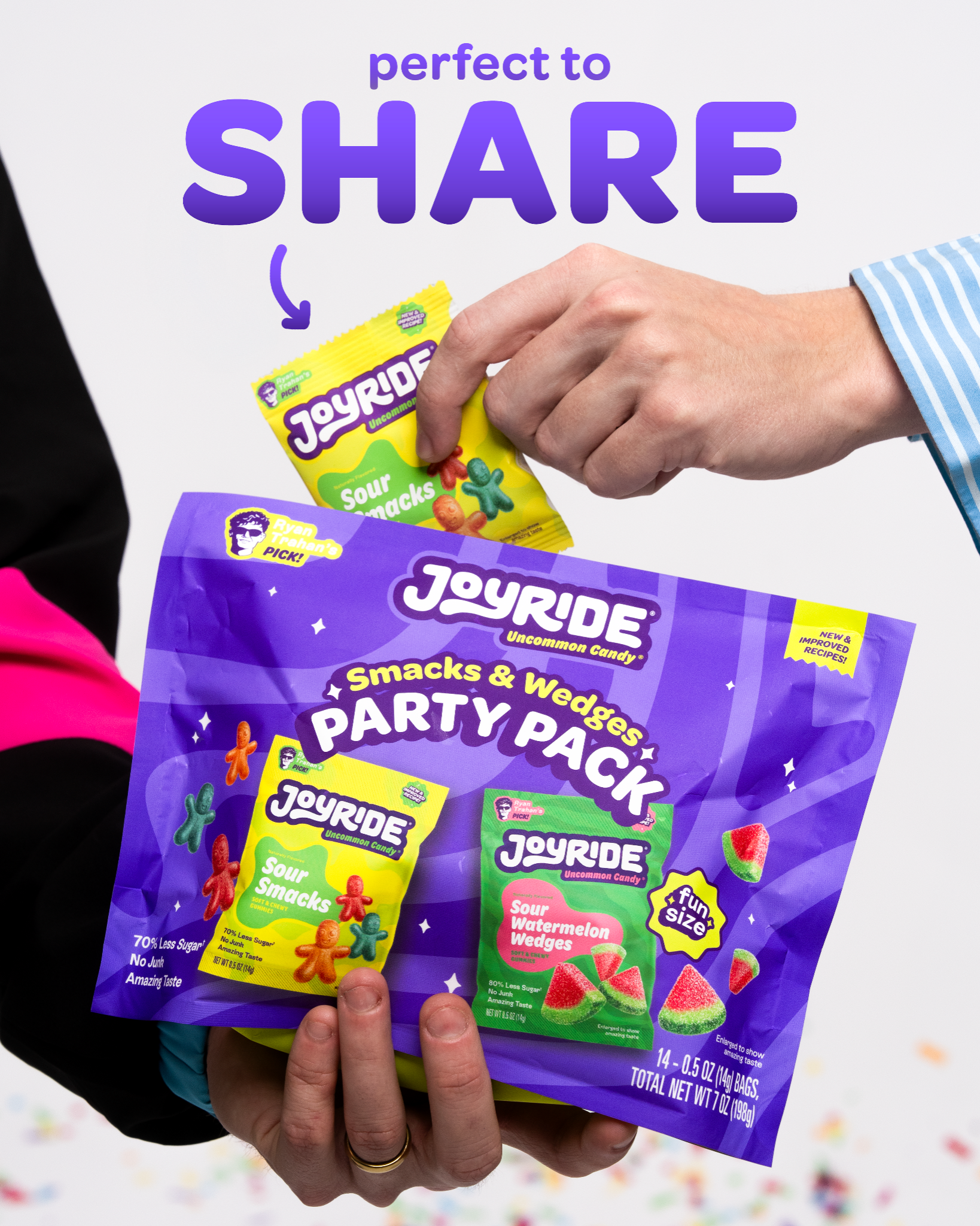 JOYRIDE Sweets Facebook ad: WE HAVE PARTY PACKS NOW