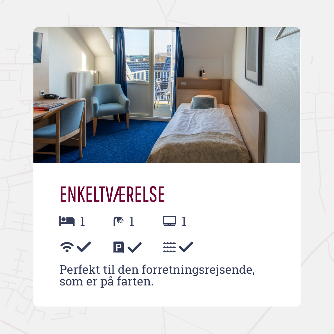 Herning City Hotel Facebook ad: På Herning City Hotel bor du hos Vinnie…