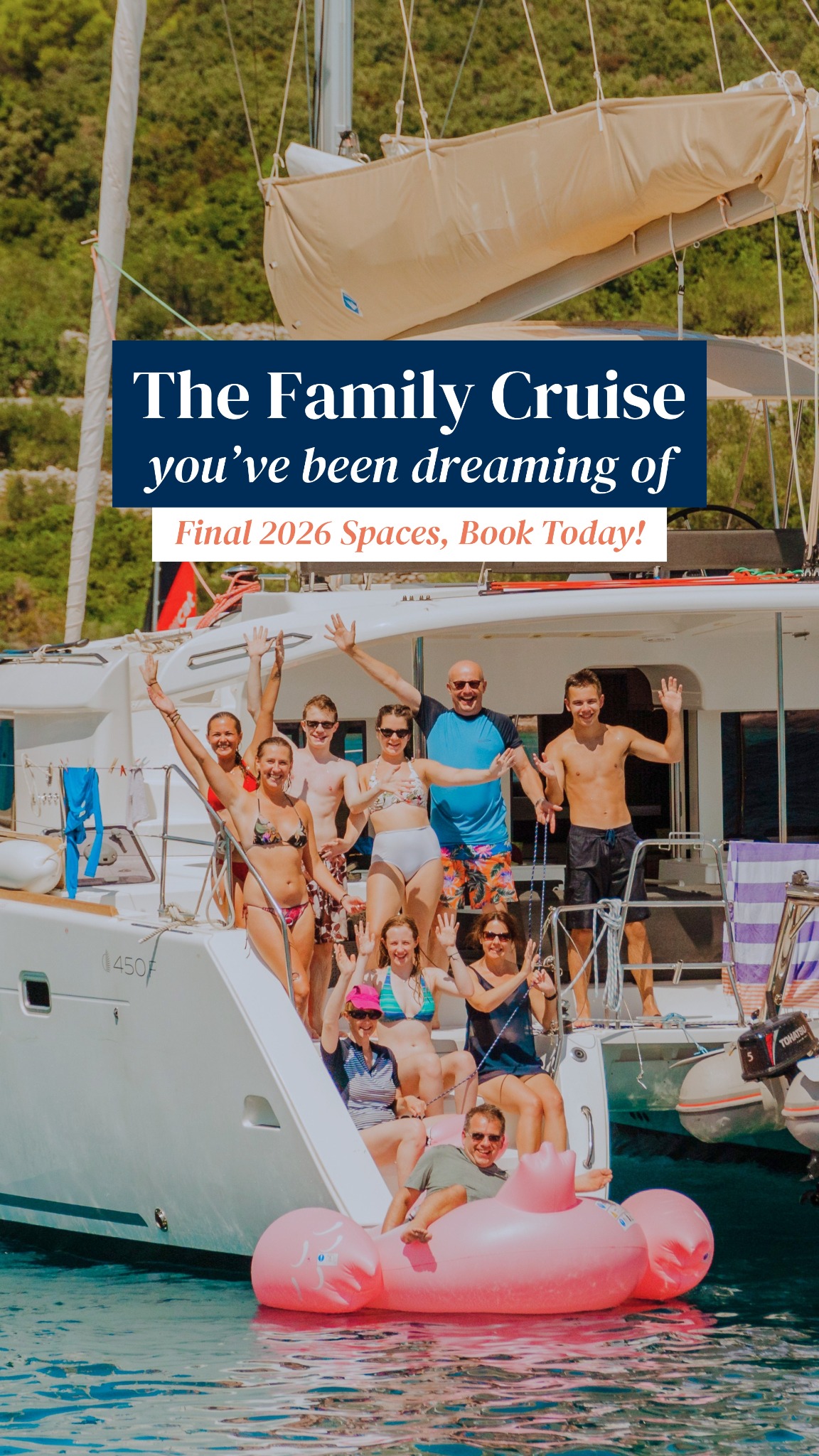 Yacht Getaways Facebook ad from May 17, 2026