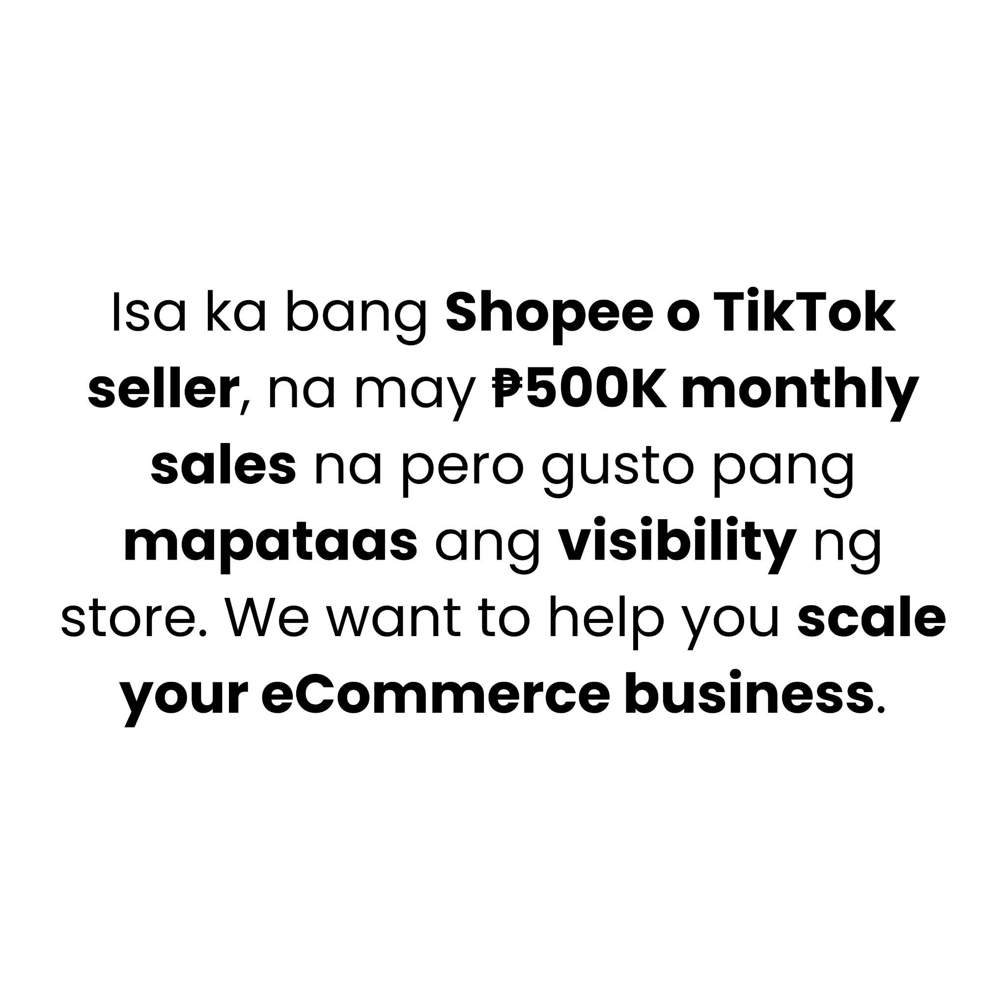 ECOM Accelerator Facebook ad