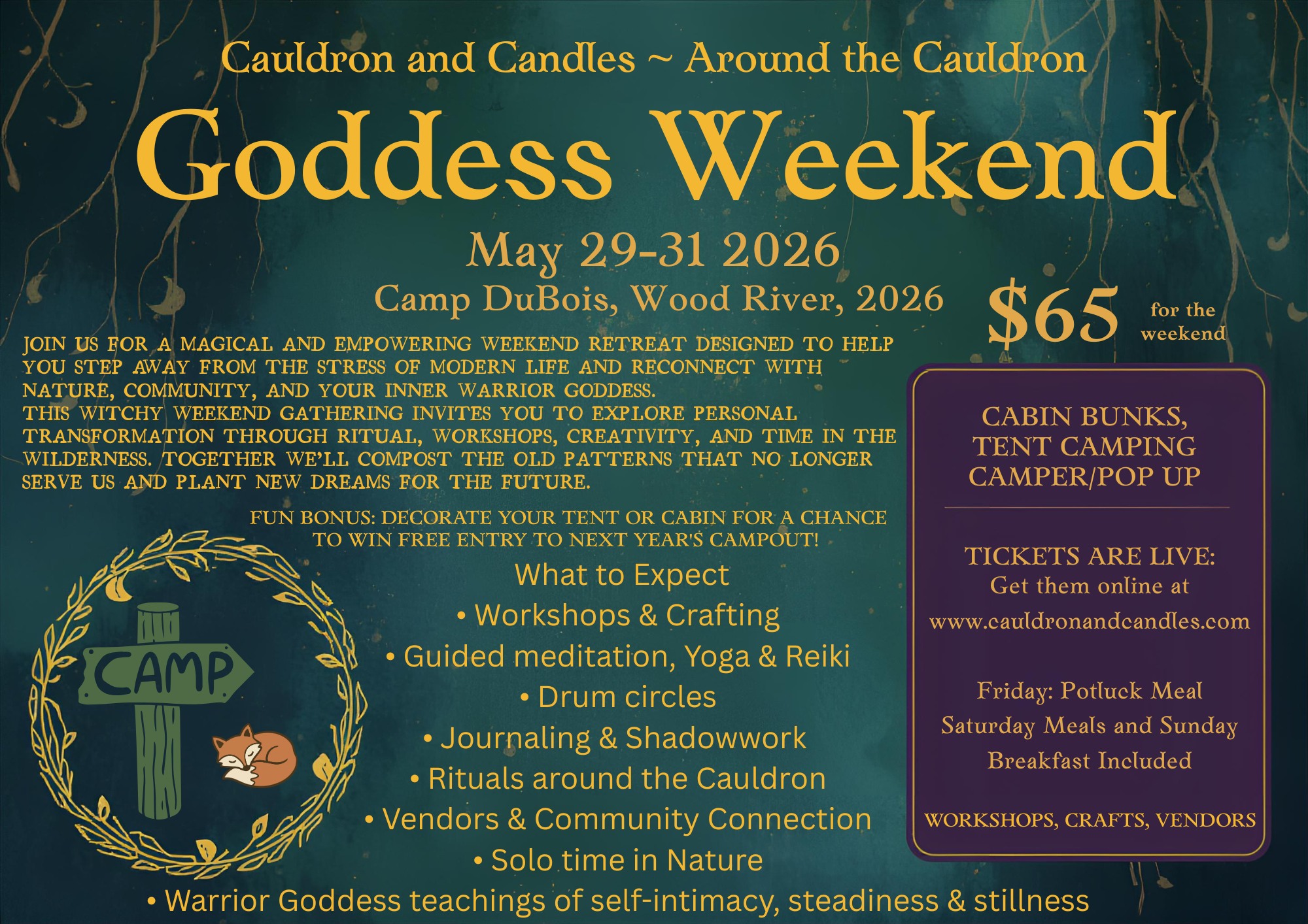 Cauldron and Candles Facebook ad