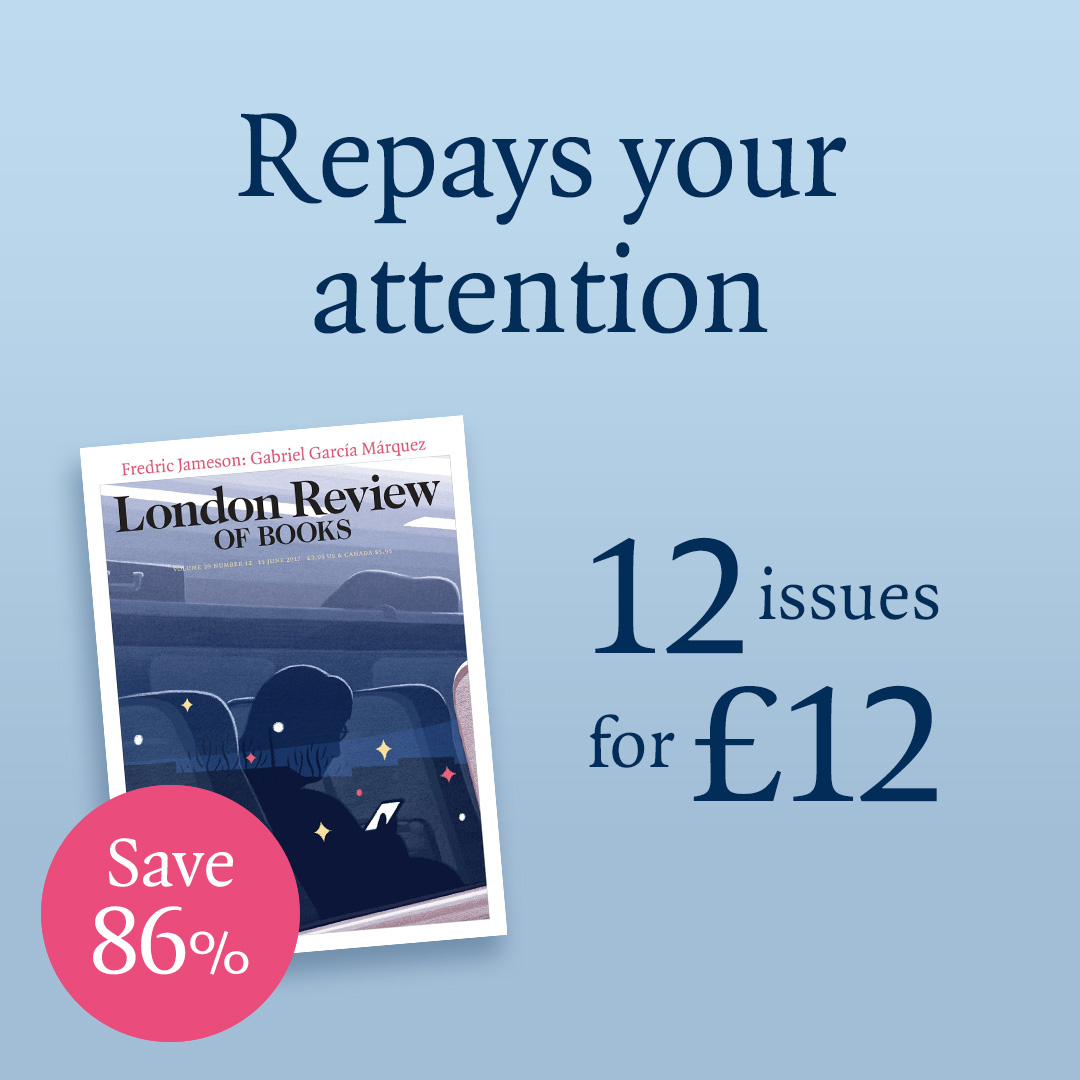 London Review of Books Facebook ad from May 29, 2026