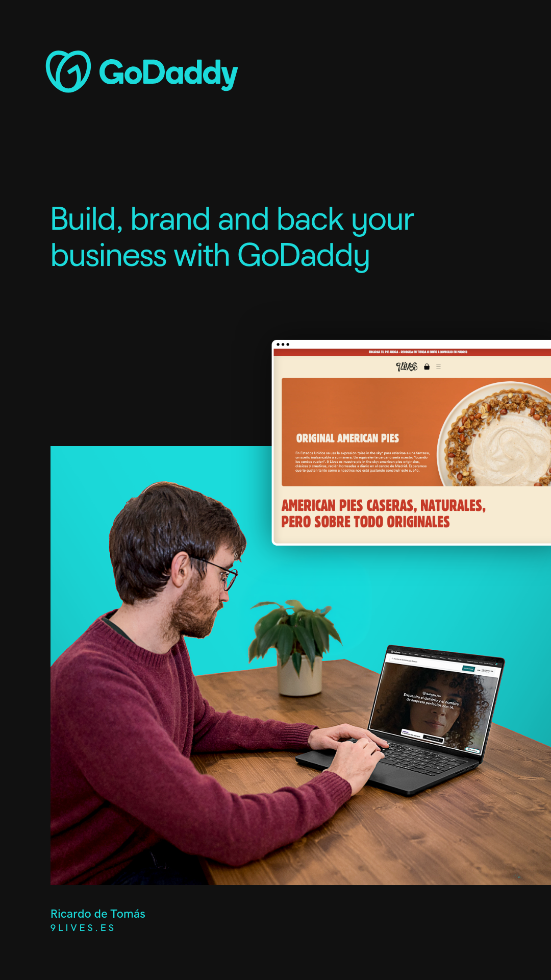 GoDaddy Facebook ad