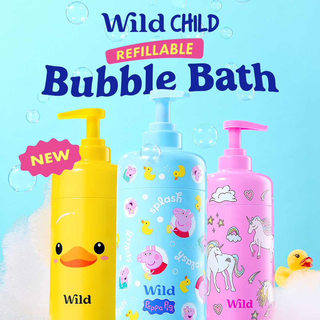 Wild Facebook ad: Wild Child: Turn bath time into laugh time