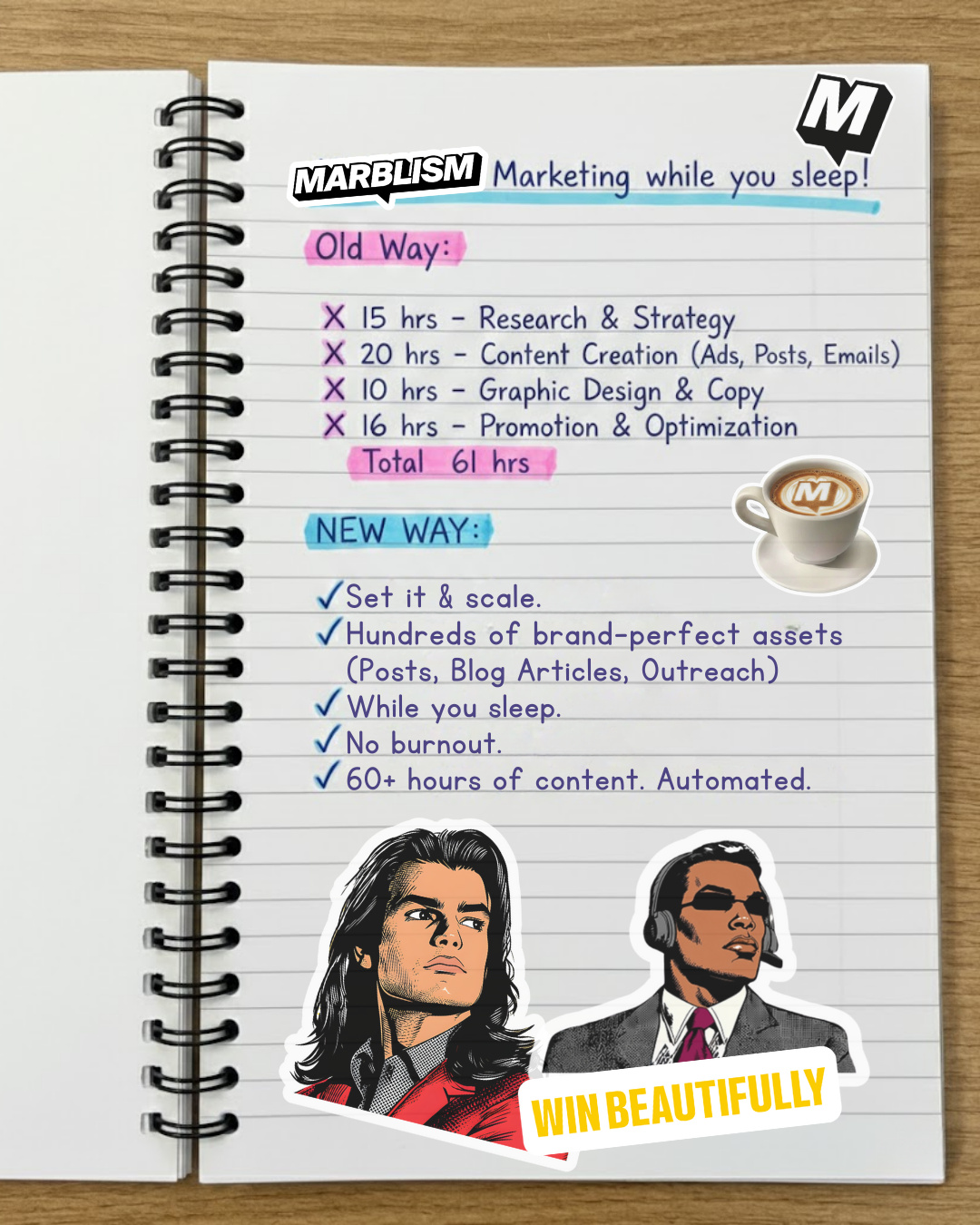 Marblism Facebook ad