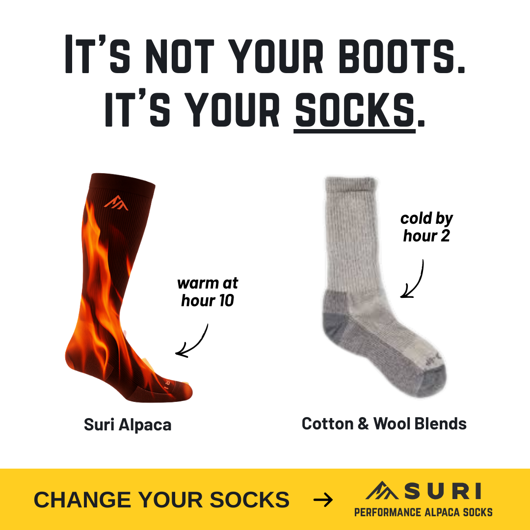 Suri Alpaca Socks Facebook ad
