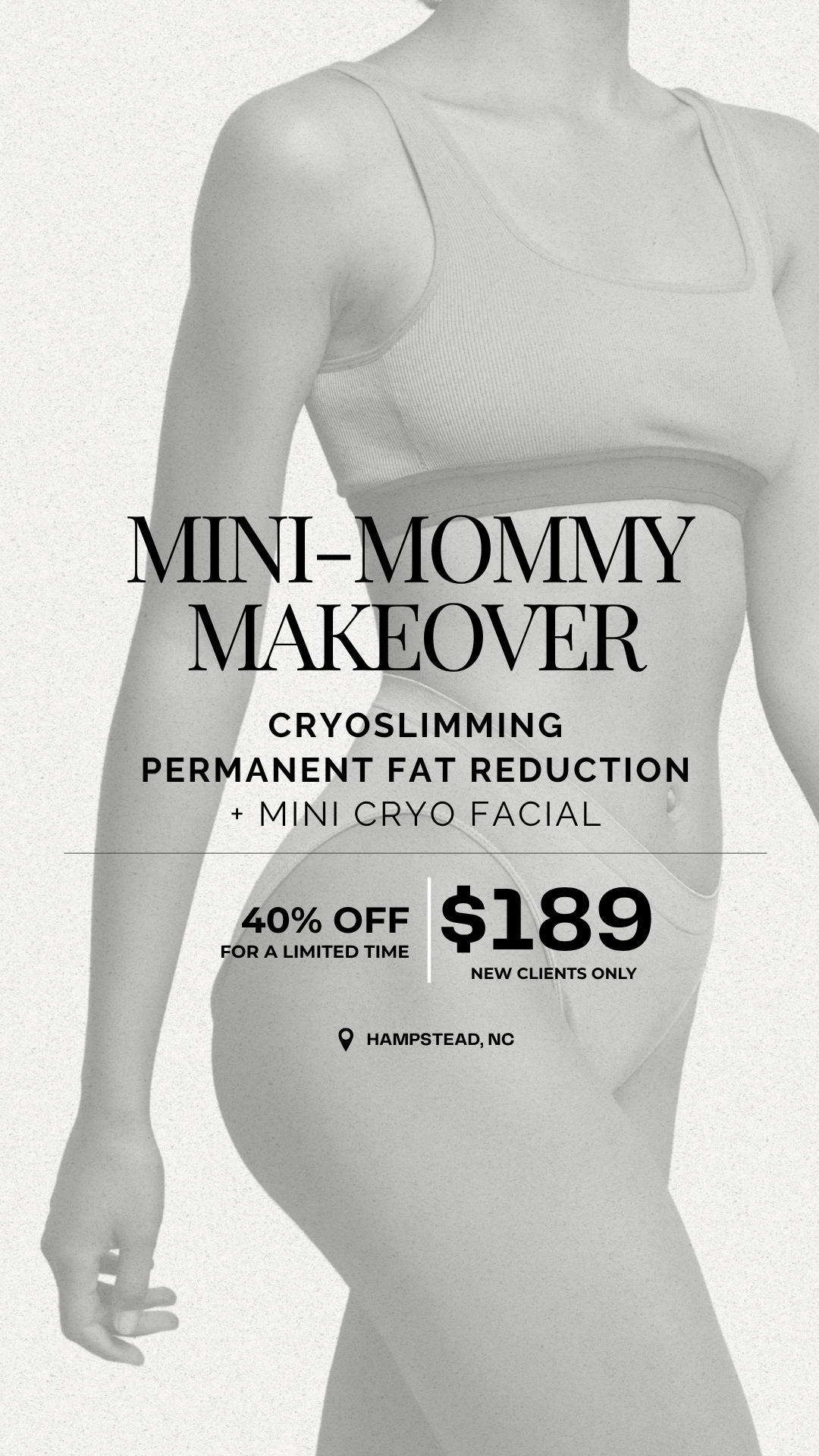 Topsail Chill Cryo Wellness Facebook ad from Nov 3, 2025